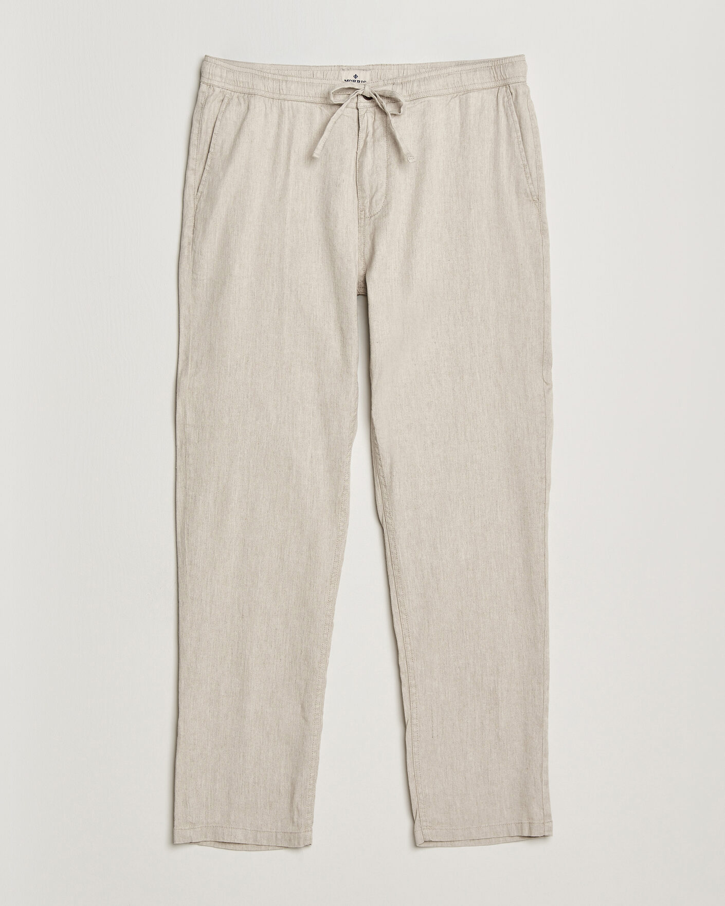 Uomini | Pantaloni | Morris | Fenix Linen Trousers Khaki