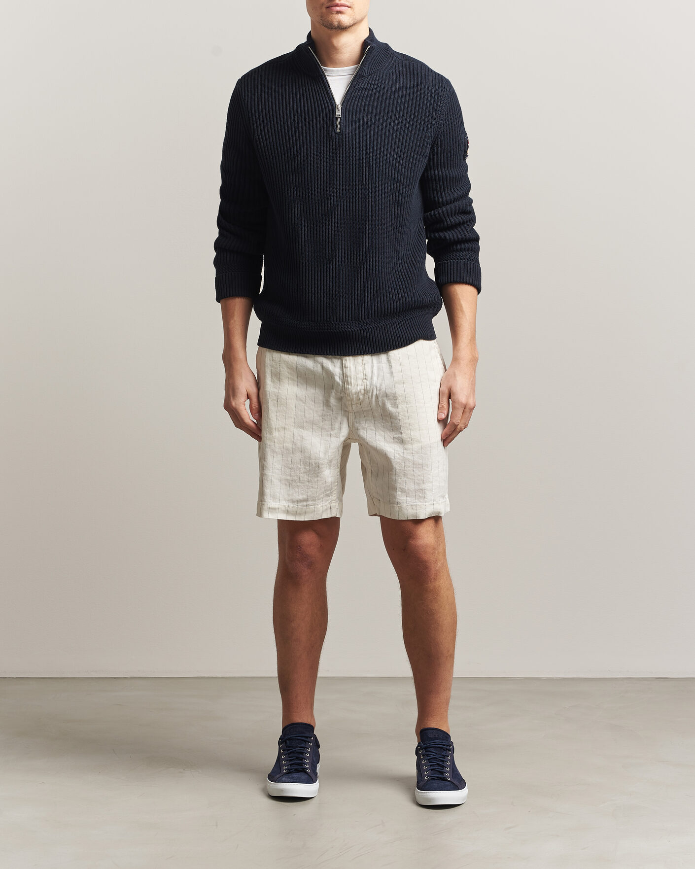 Uomini | Pantaloncini | Morris | Fenix Linen Shorts Beige