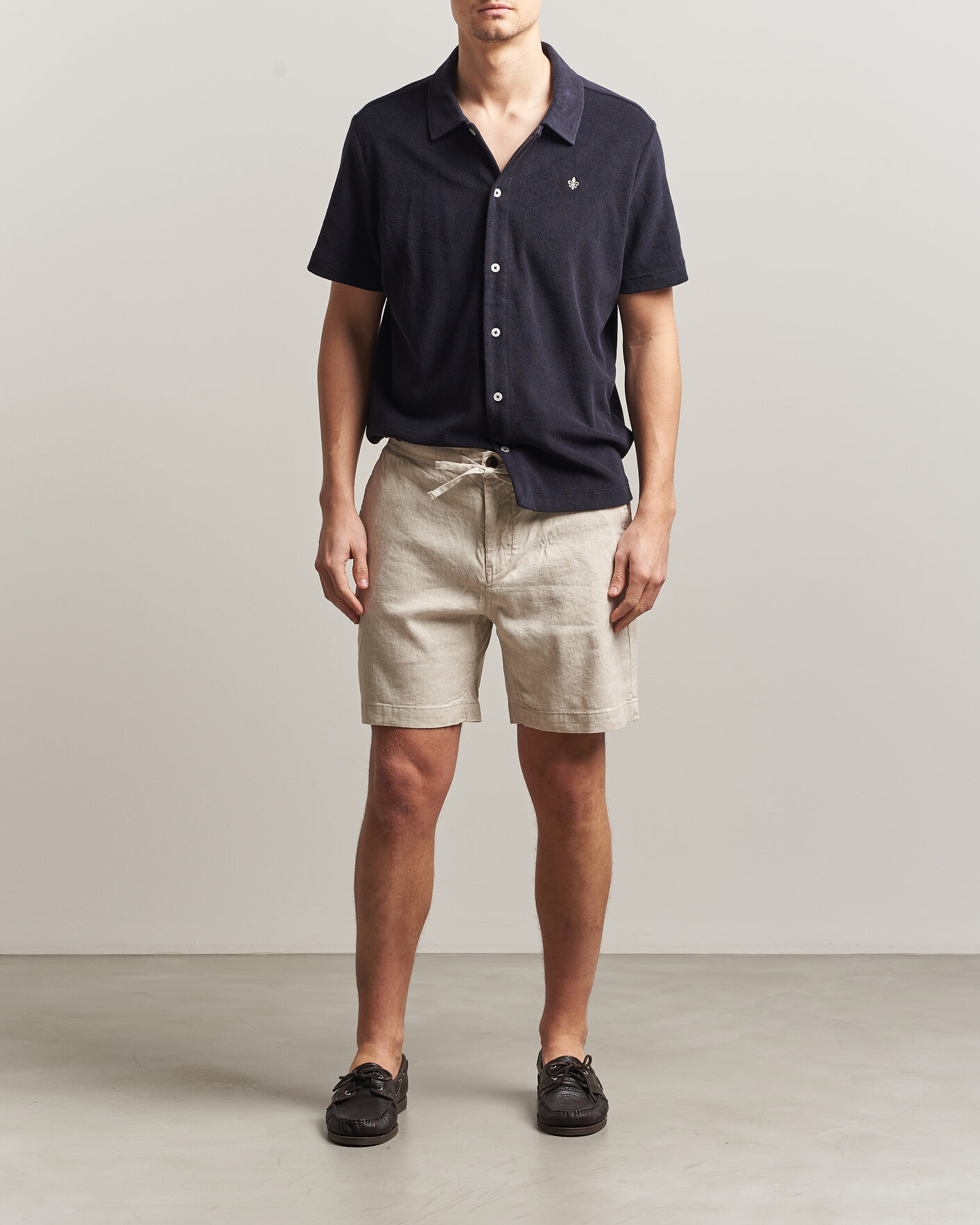 Uomini | Pantaloncini | Morris | Fenix Linen Shorts Khaki