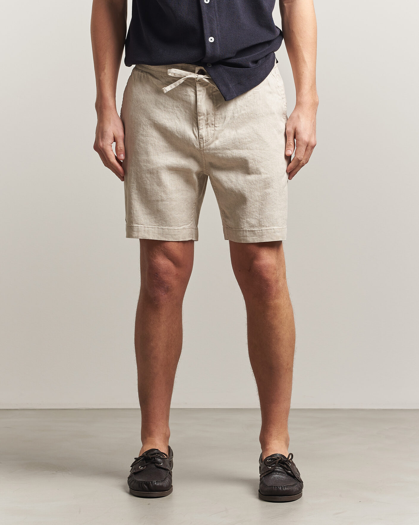 Uomini | Pantaloncini | Morris | Fenix Linen Shorts Khaki