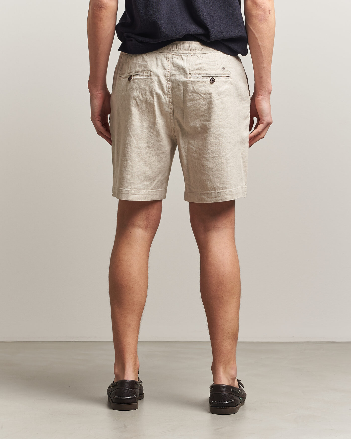Uomini | Pantaloncini | Morris | Fenix Linen Shorts Khaki