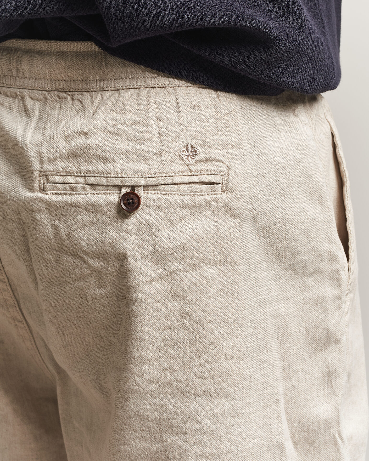 Uomini | Pantaloncini | Morris | Fenix Linen Shorts Khaki