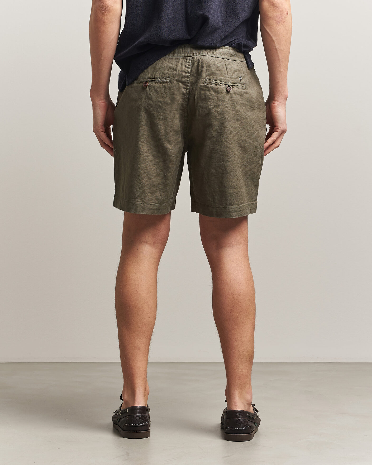 Uomini | Pantaloncini | Morris | Fenix Linen Shorts Olive