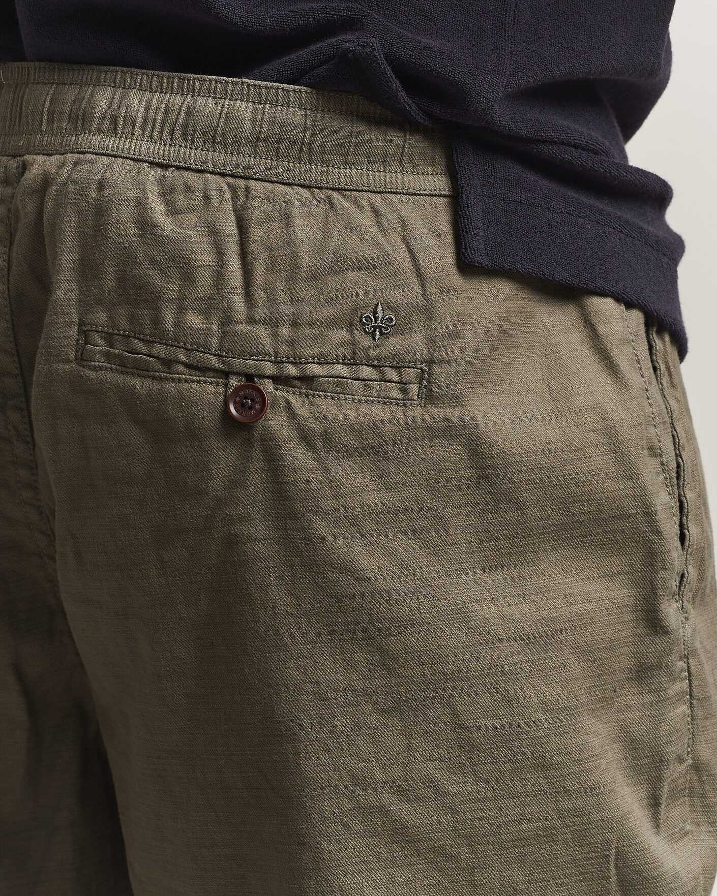 Uomini | Pantaloncini | Morris | Fenix Linen Shorts Olive