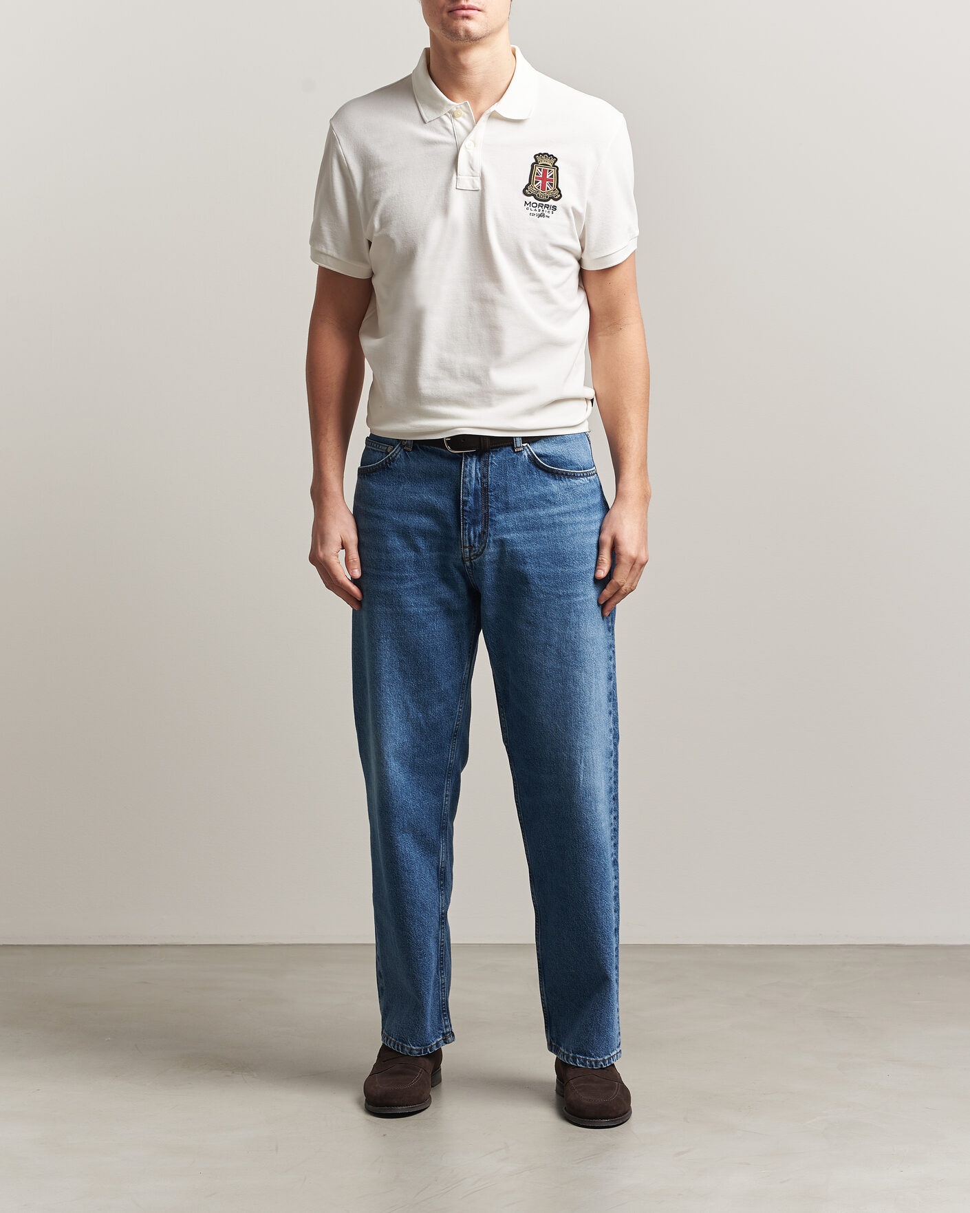 Uomini | Polo | Morris | Barton Pique Off White