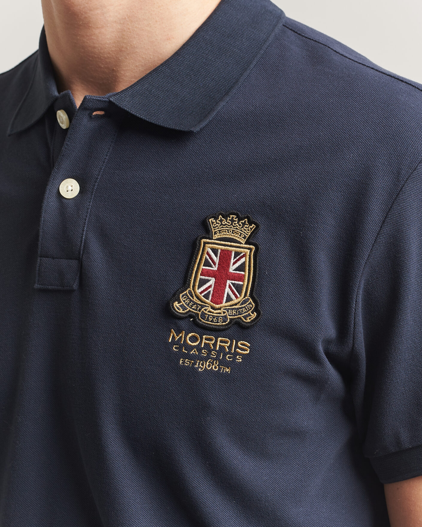 Uomini | Polo | Morris | Barton Pique Navy