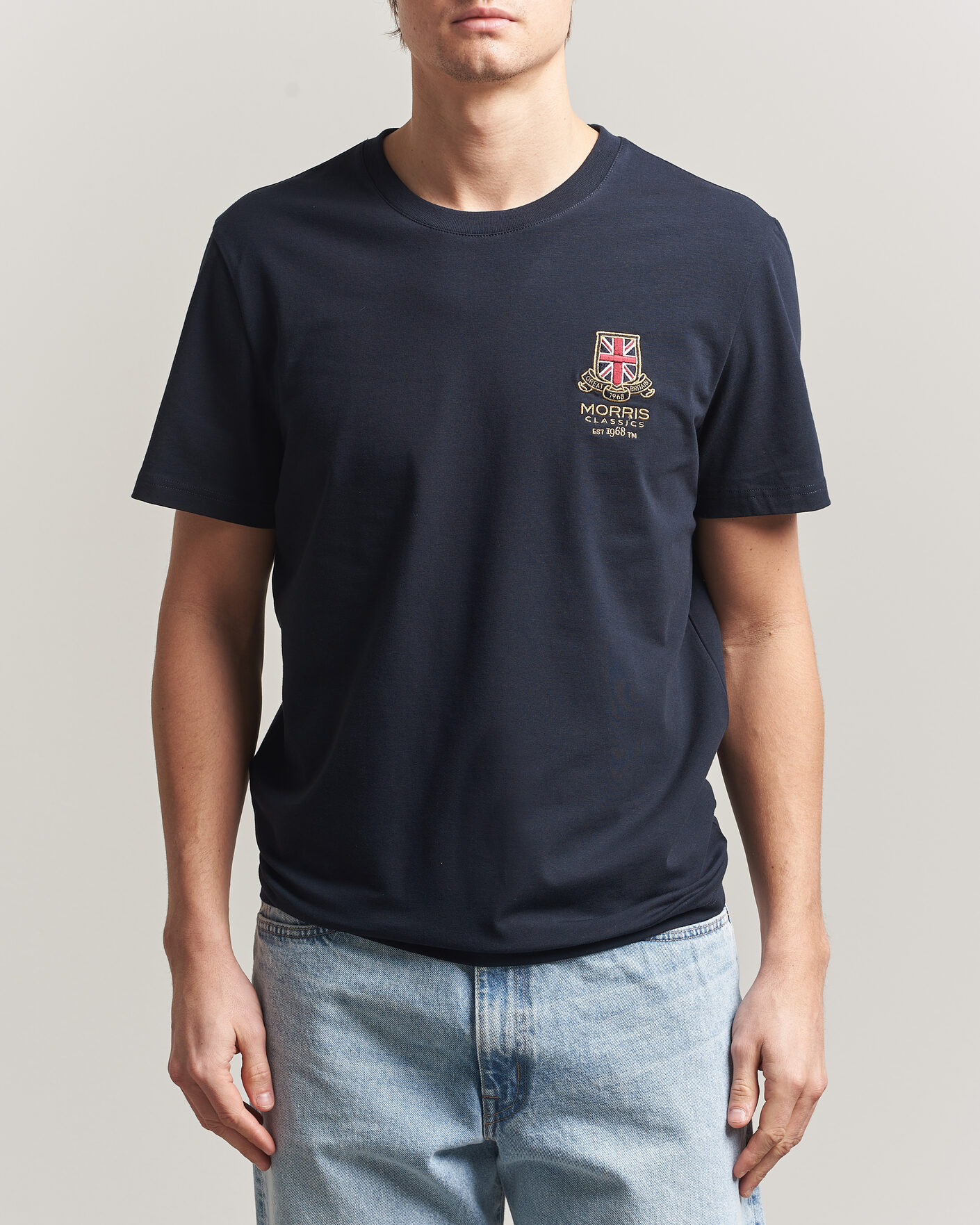 Uomini | T-shirt | Morris | Barton T-Shirt Navy