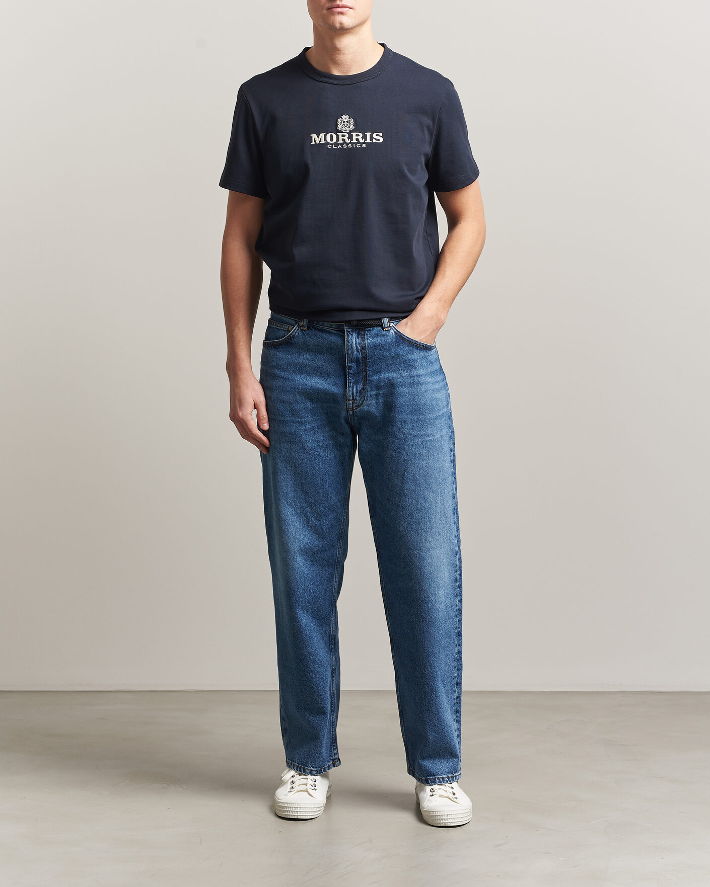Uomini | T-shirt | Morris | Brian T-Shirt Navy