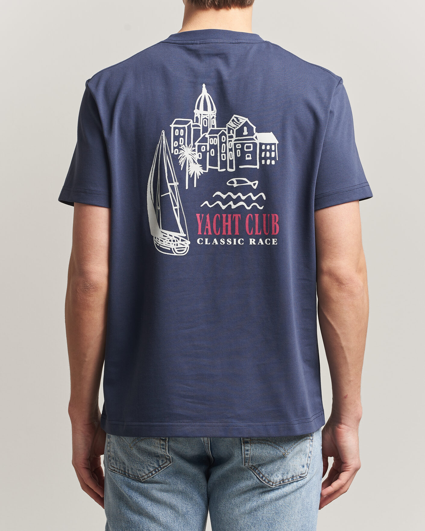 Uomini | T-shirt | Morris | Nevile T-Shirt Navy