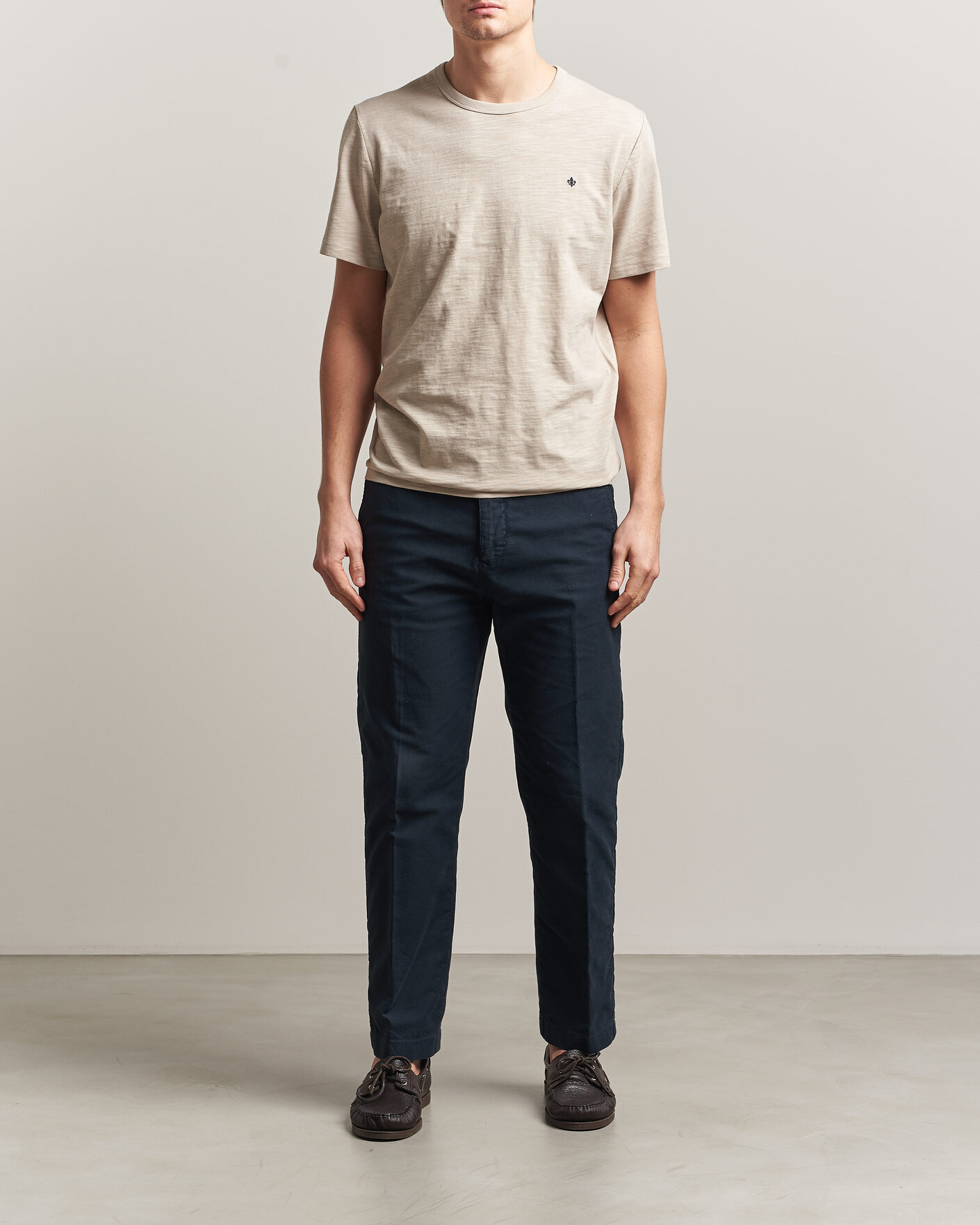 Uomini | T-shirt | Morris | Watson Slub T-Shirt Khaki
