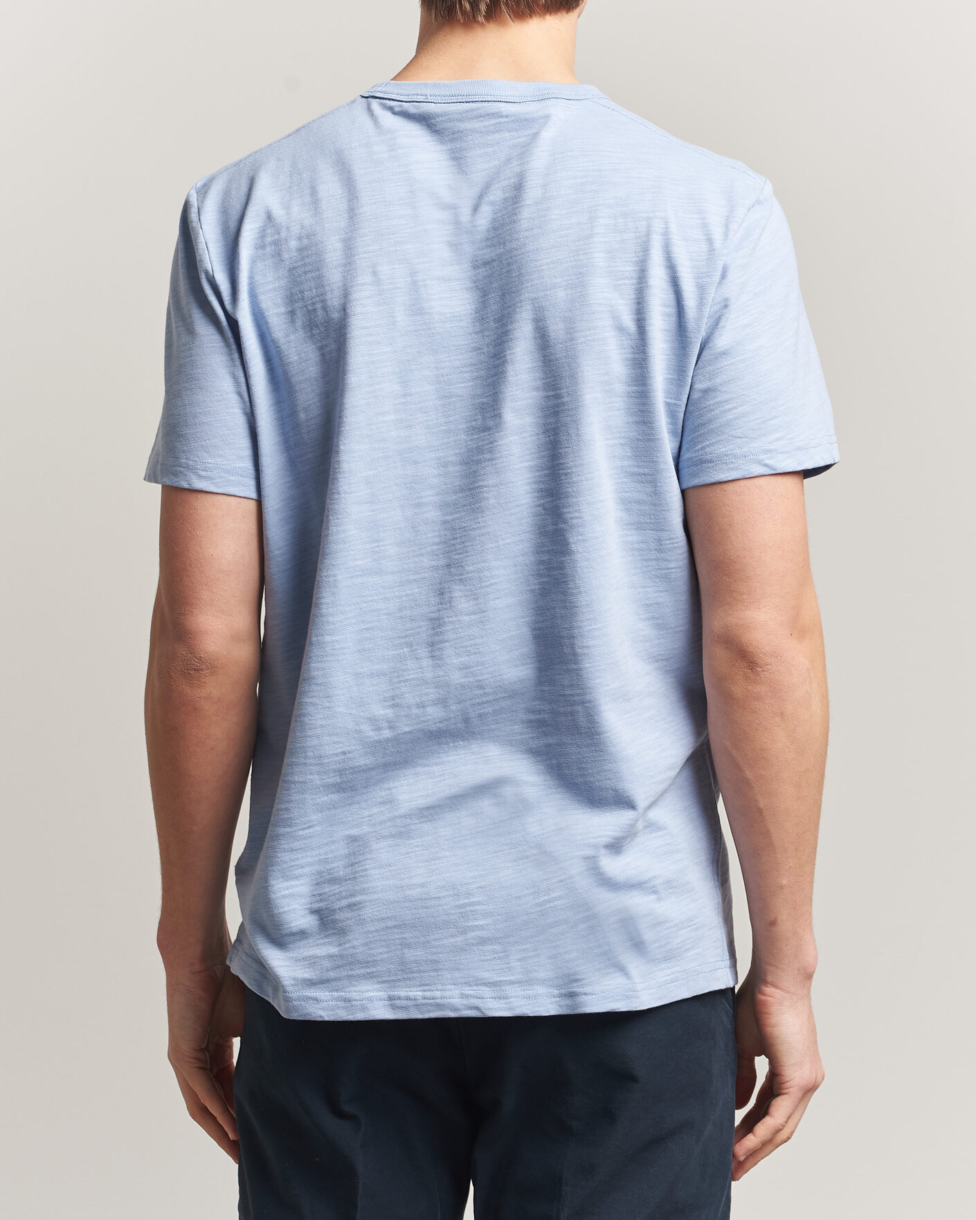 Uomini | T-shirt | Morris | Watson Slub T-Shirt Light Blue