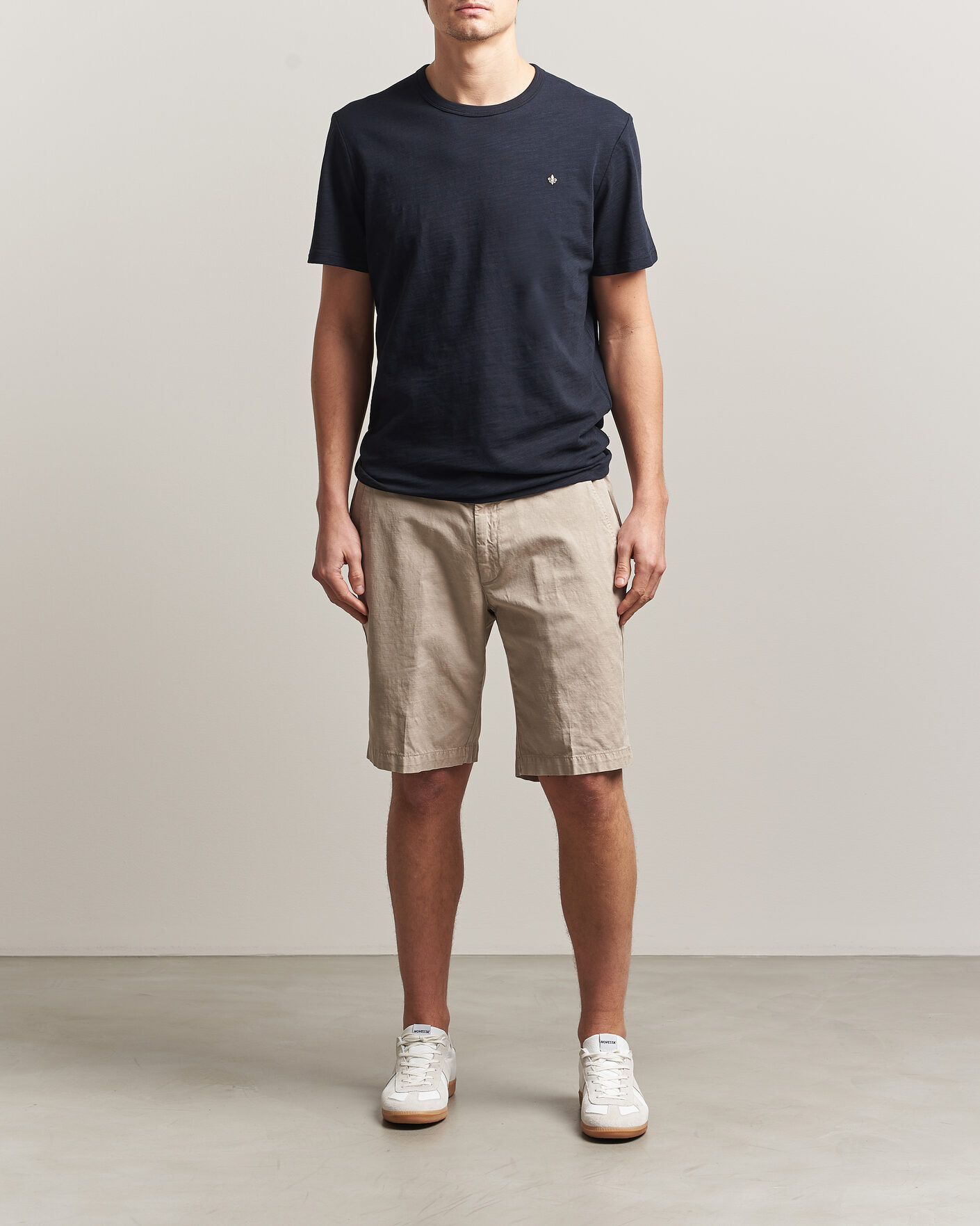 Uomini | T-shirt | Morris | Watson Slub T-Shirt Dark Blue