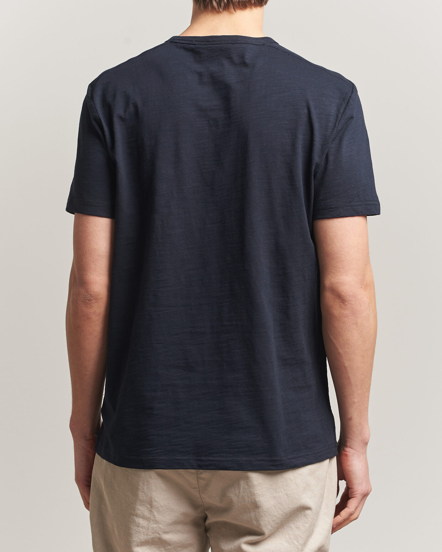 Uomini | T-shirt | Morris | Watson Slub T-Shirt Dark Blue