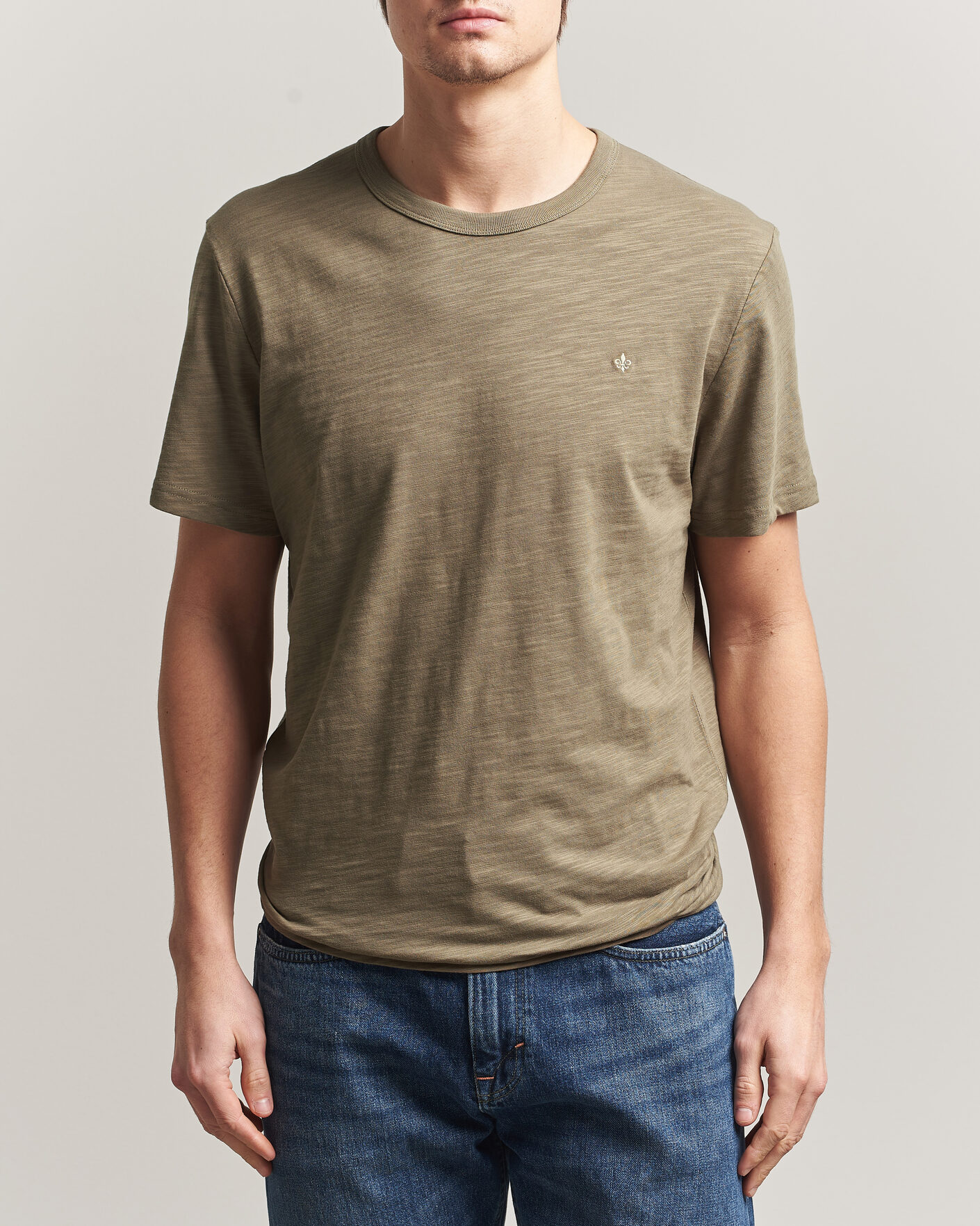Uomini | T-shirt | Morris | Watson Slub T-Shirt Olive