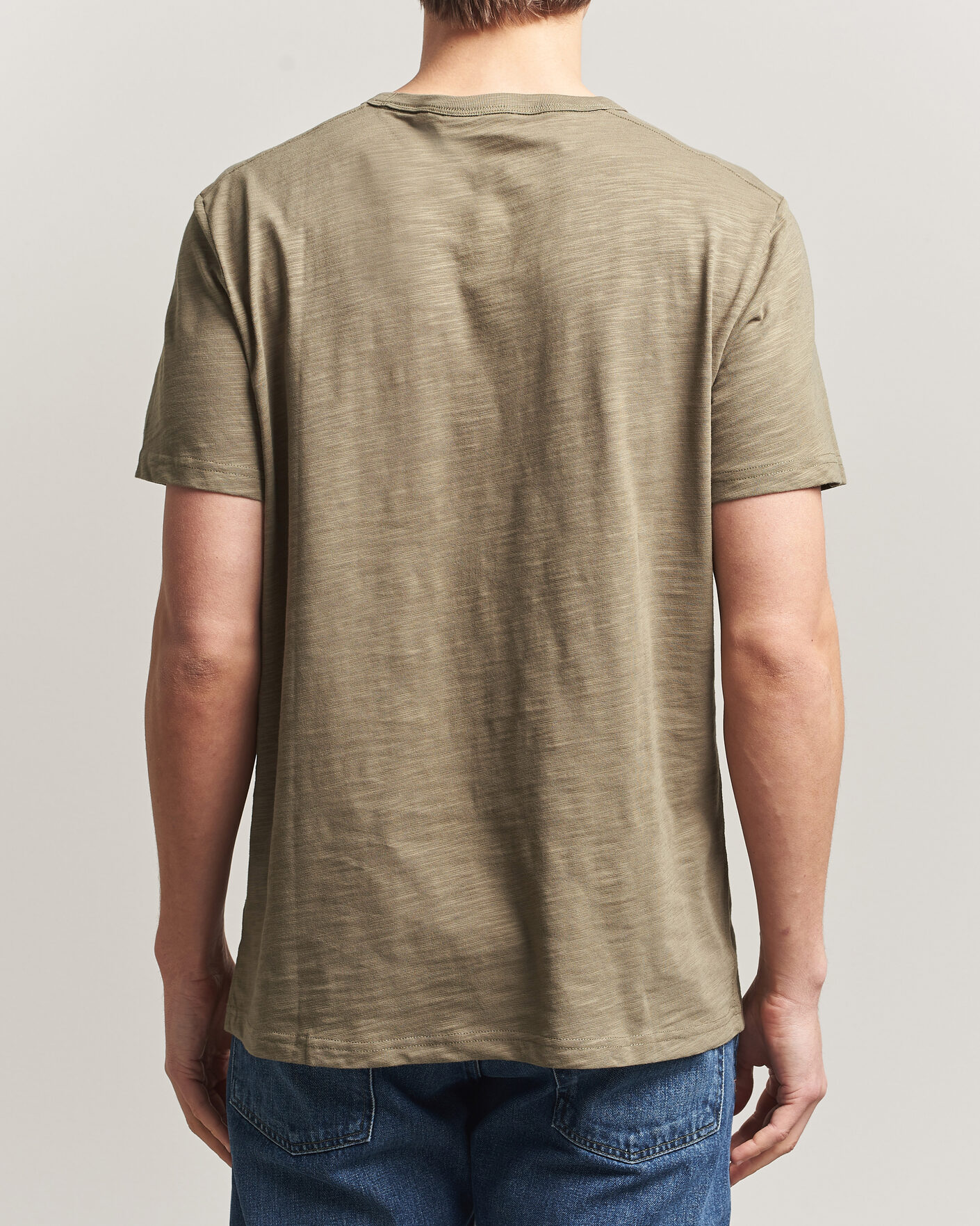 Uomini | T-shirt | Morris | Watson Slub T-Shirt Olive