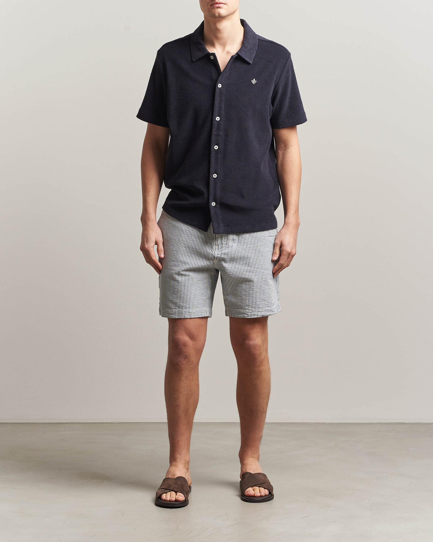 Uomini | Polo | Morris | Lily Terry Shirt Navy