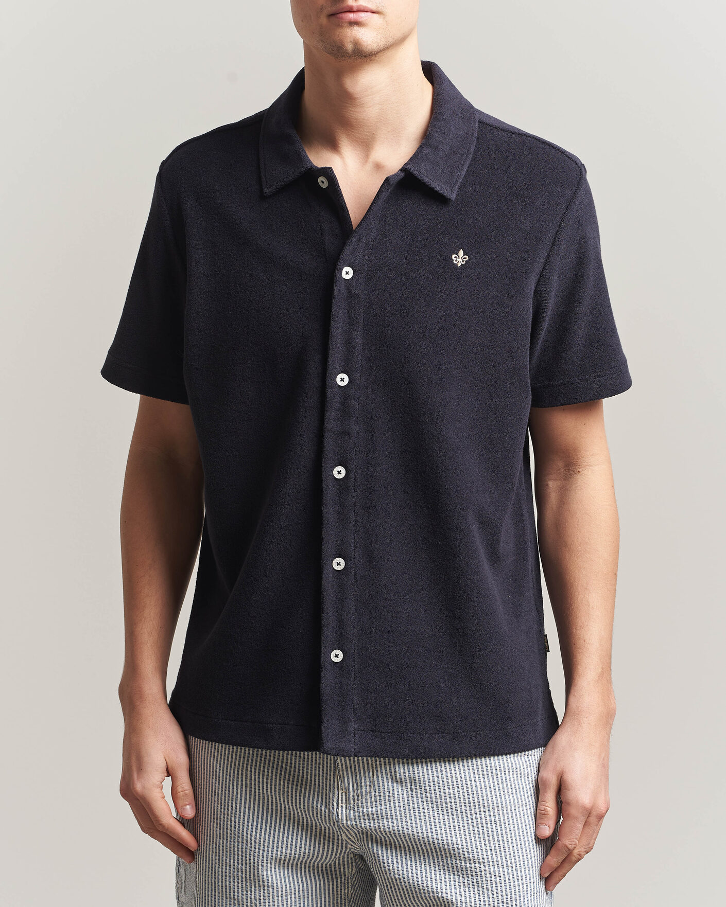 Uomini | Polo | Morris | Lily Terry Shirt Navy