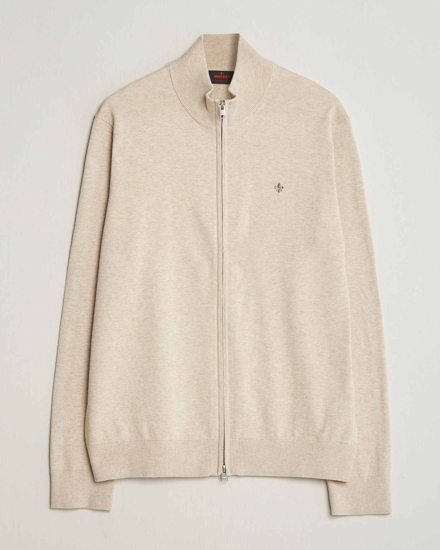 Uomini | Maglieria | Morris | Riley Zip Cardigan Khaki