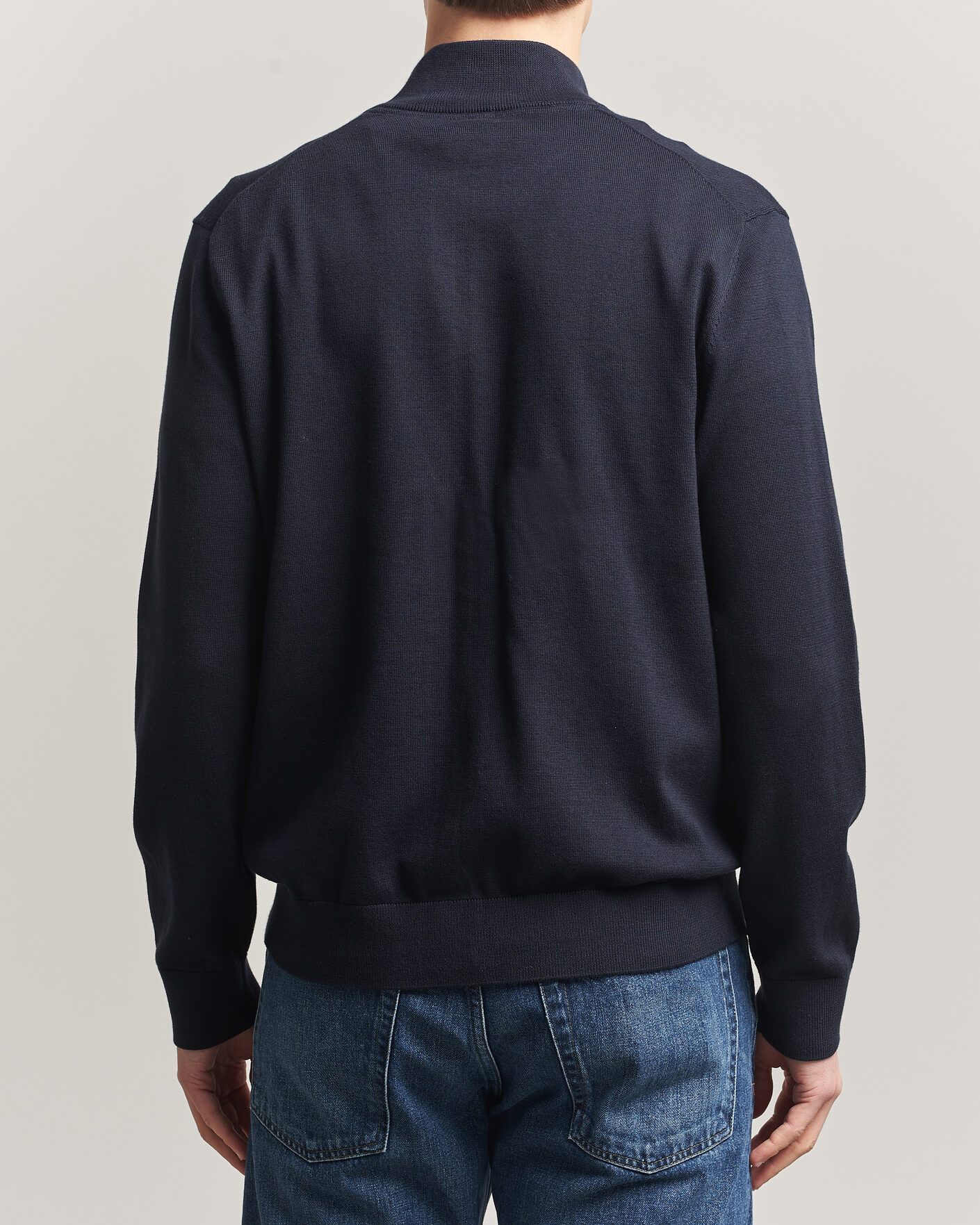 Uomini | Maglieria | Morris | Riley Zip Cardigan Navy