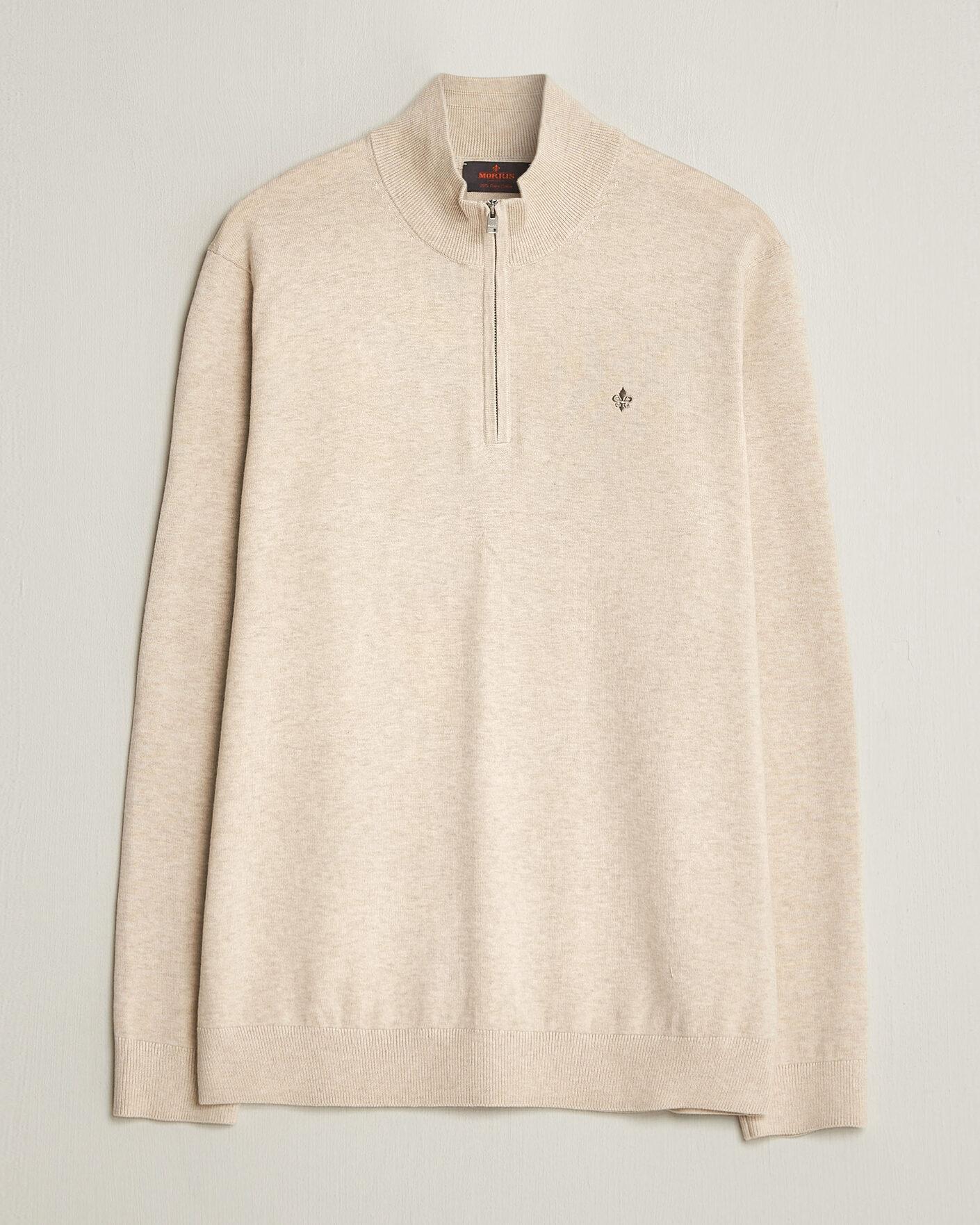 Uomini | Maglieria | Morris | Riley Half-Zip Khaki