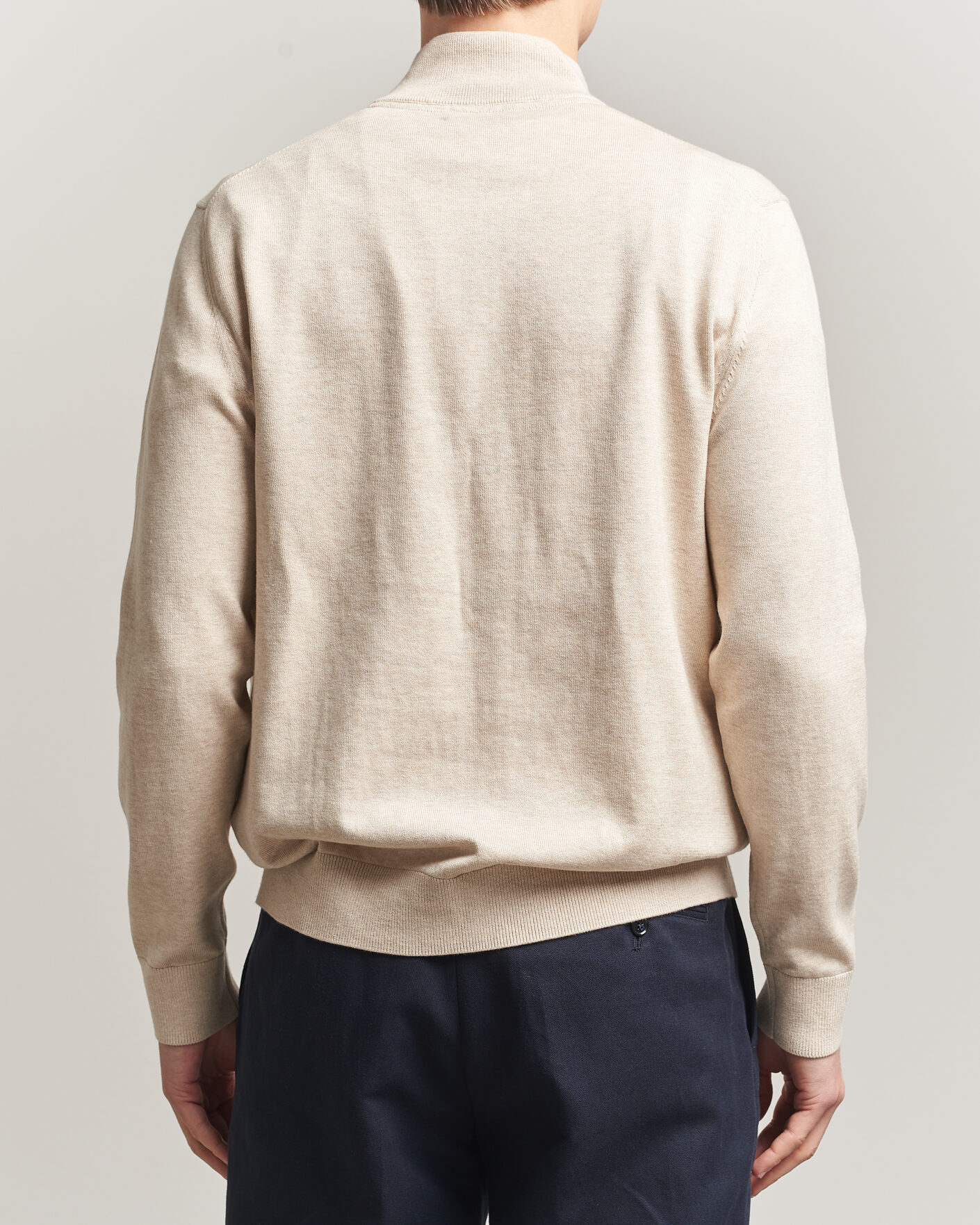 Uomini | Maglieria | Morris | Riley Half-Zip Khaki