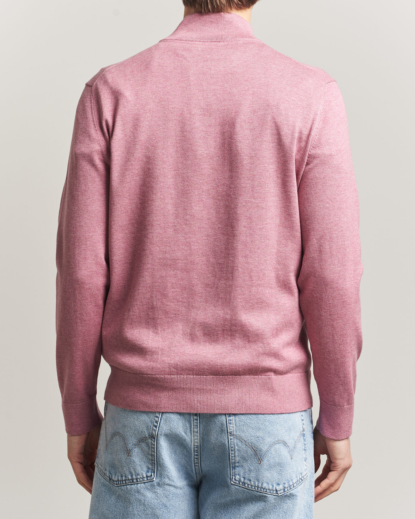 Uomini | Maglieria | Morris | Riley Half-Zip Pink