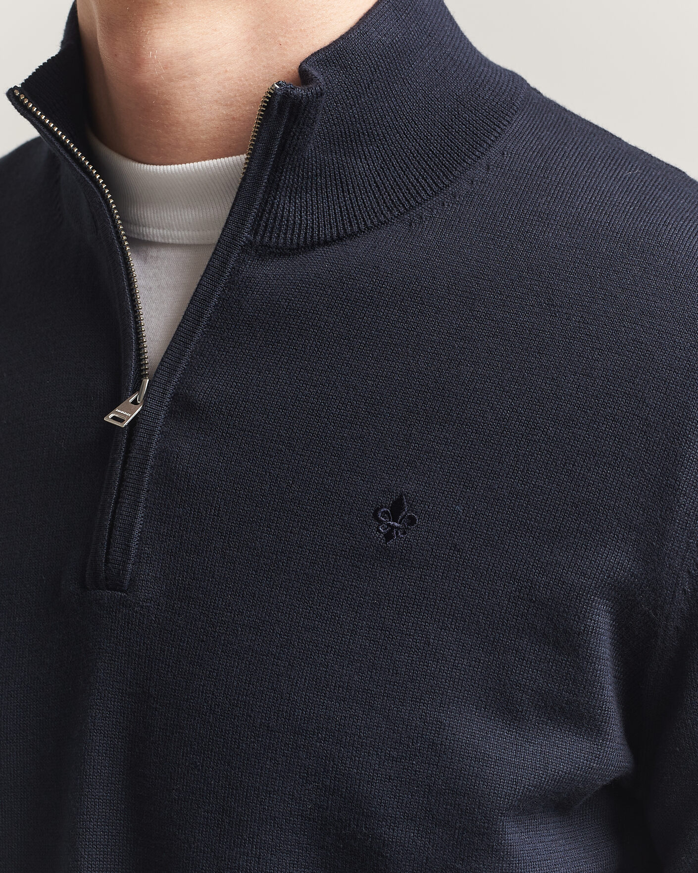 Uomini | Maglieria | Morris | Riley Half-Zip Navy