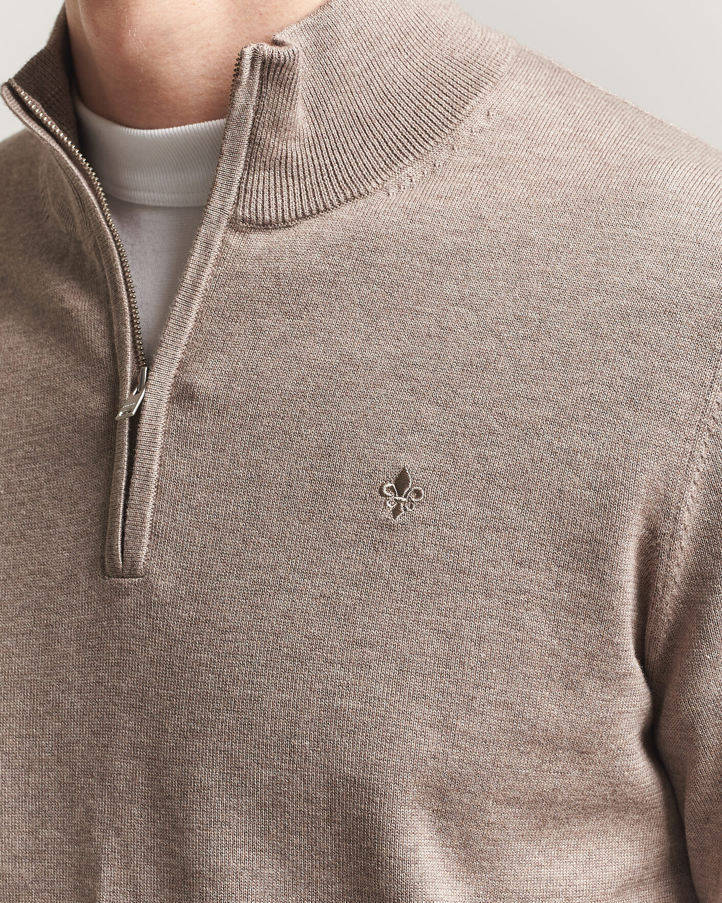 Uomini | Maglieria | Morris | Riley Half-Zip Brown