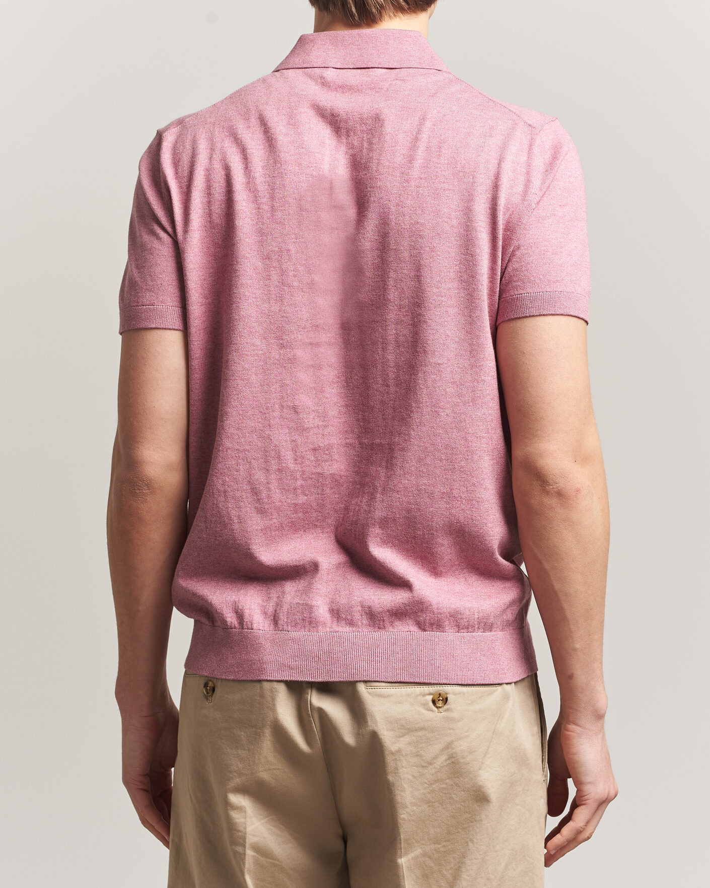 Uomini | Polo | Morris | Riley Short Sleeve Polo Pink