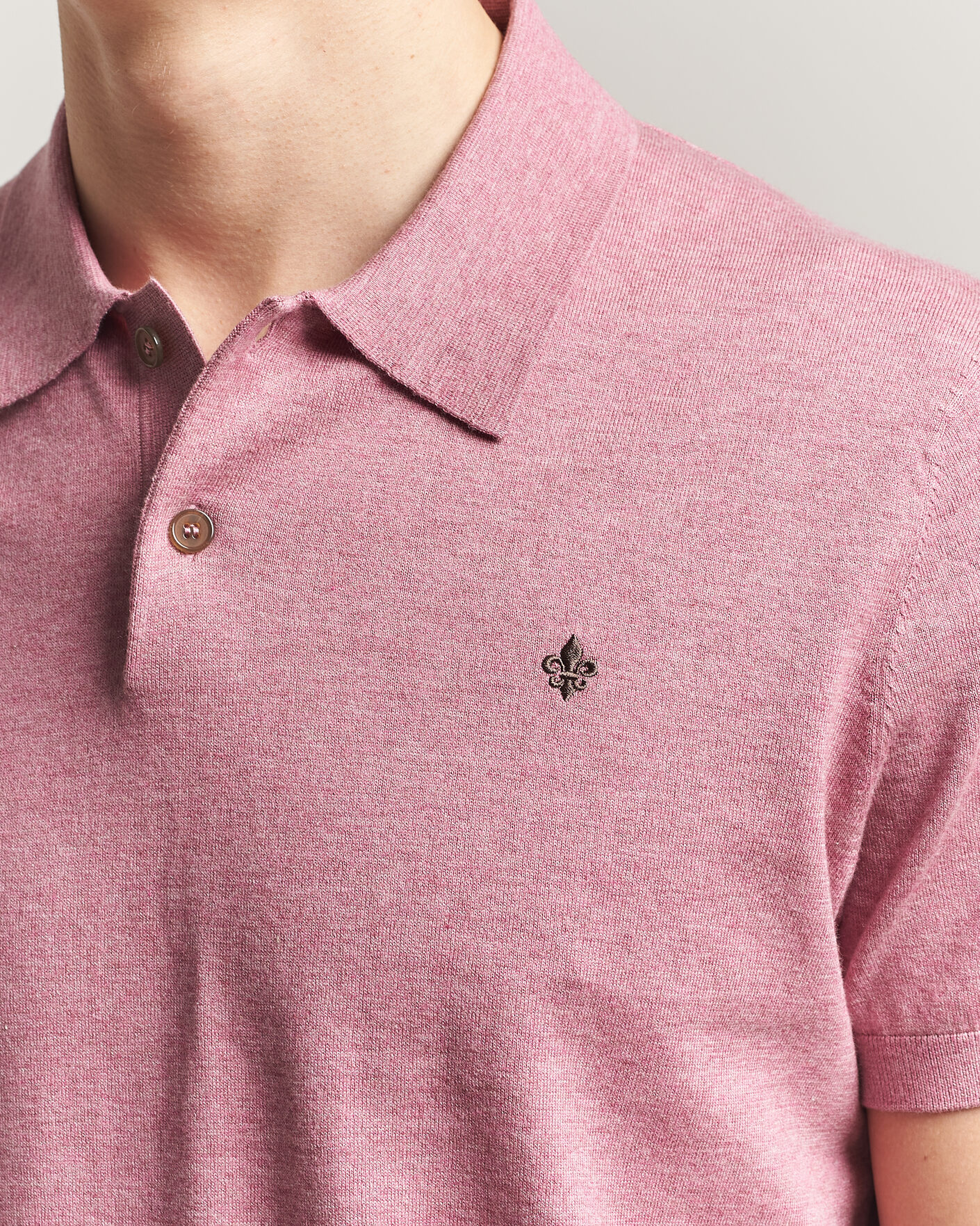 Uomini | Polo | Morris | Riley Short Sleeve Polo Pink