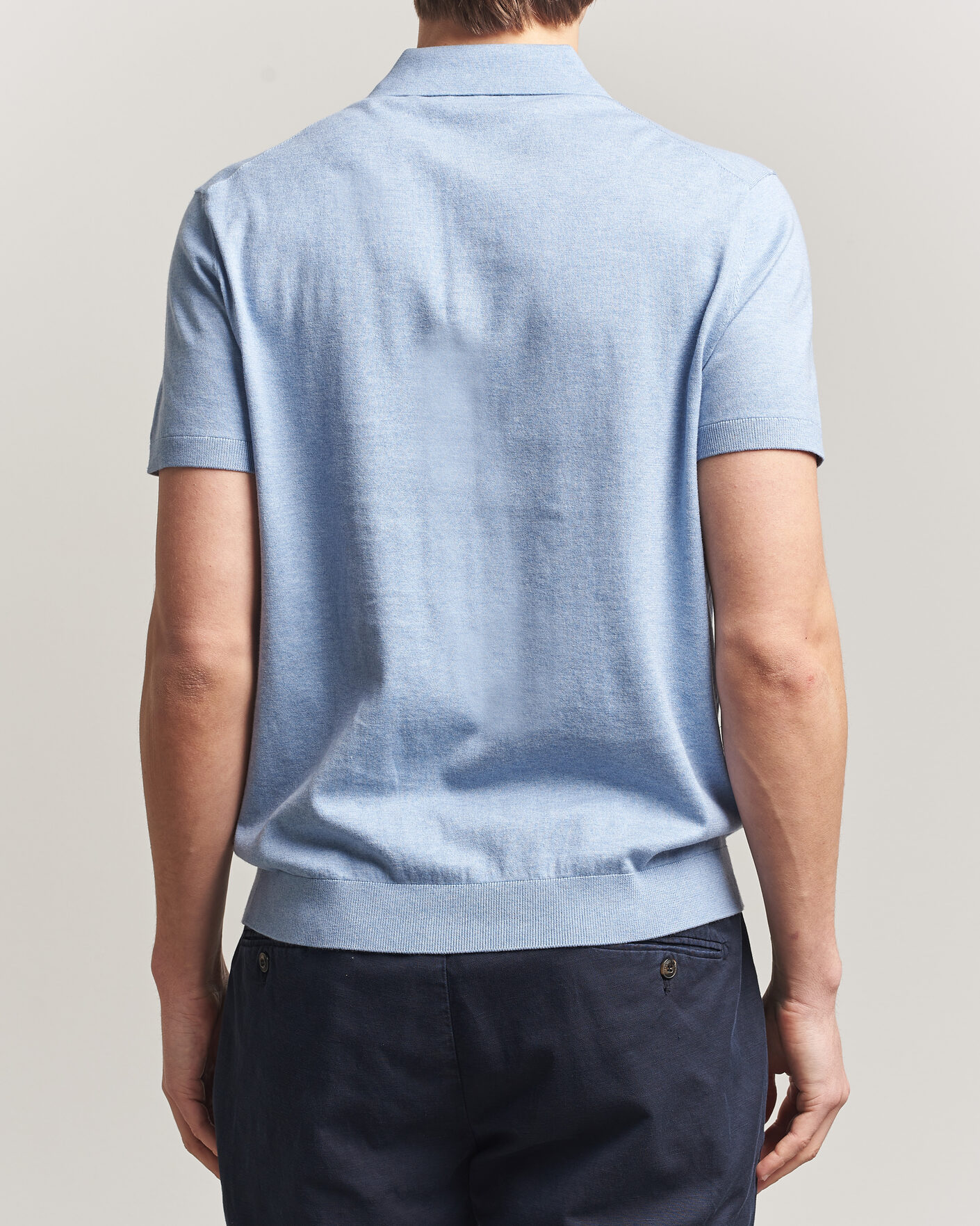Uomini | Polo | Morris | Riley Short Sleeve Polo Light Blue