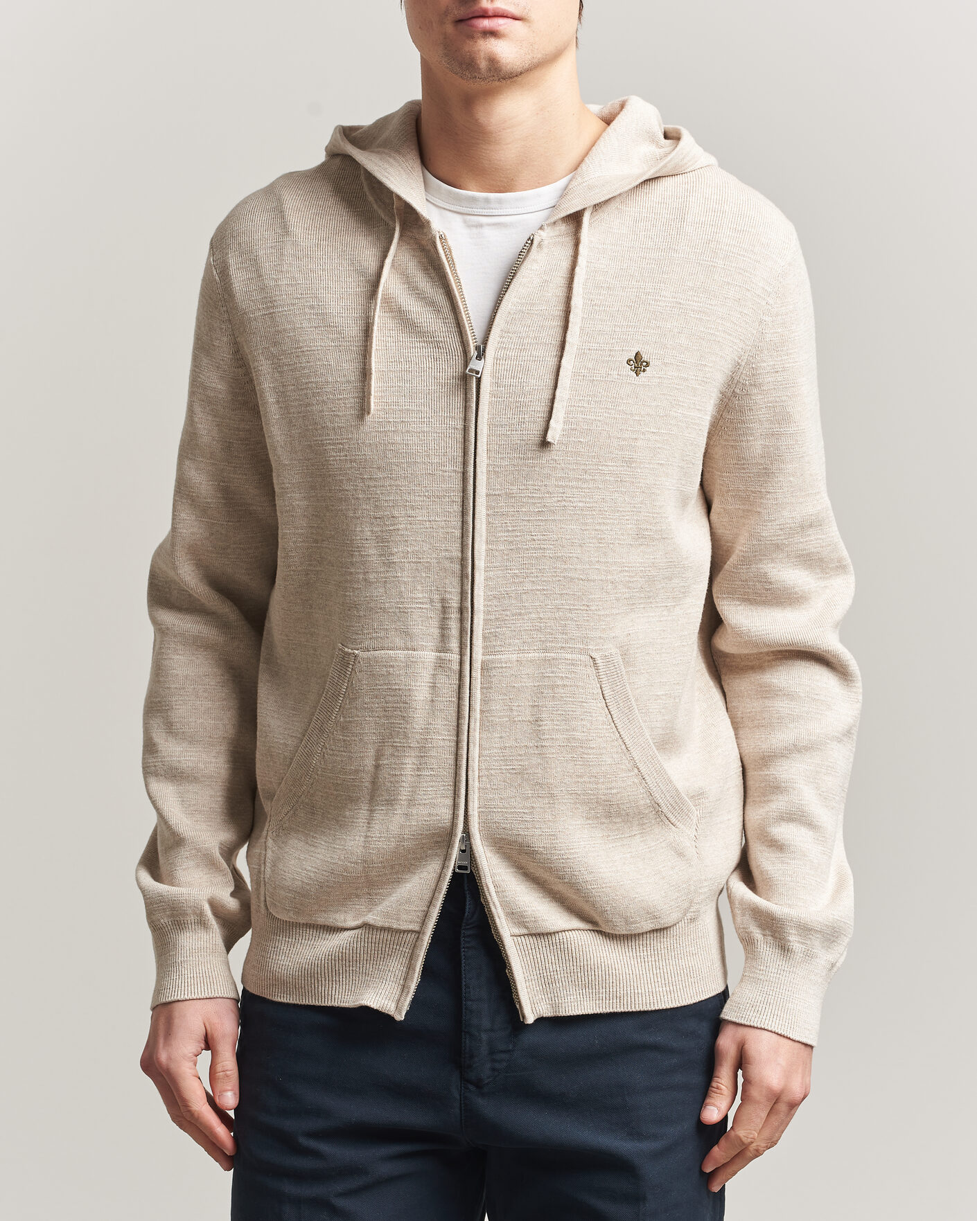 Uomini | Maglieria | Morris | Randall Full-Zip Hoodie Khaki