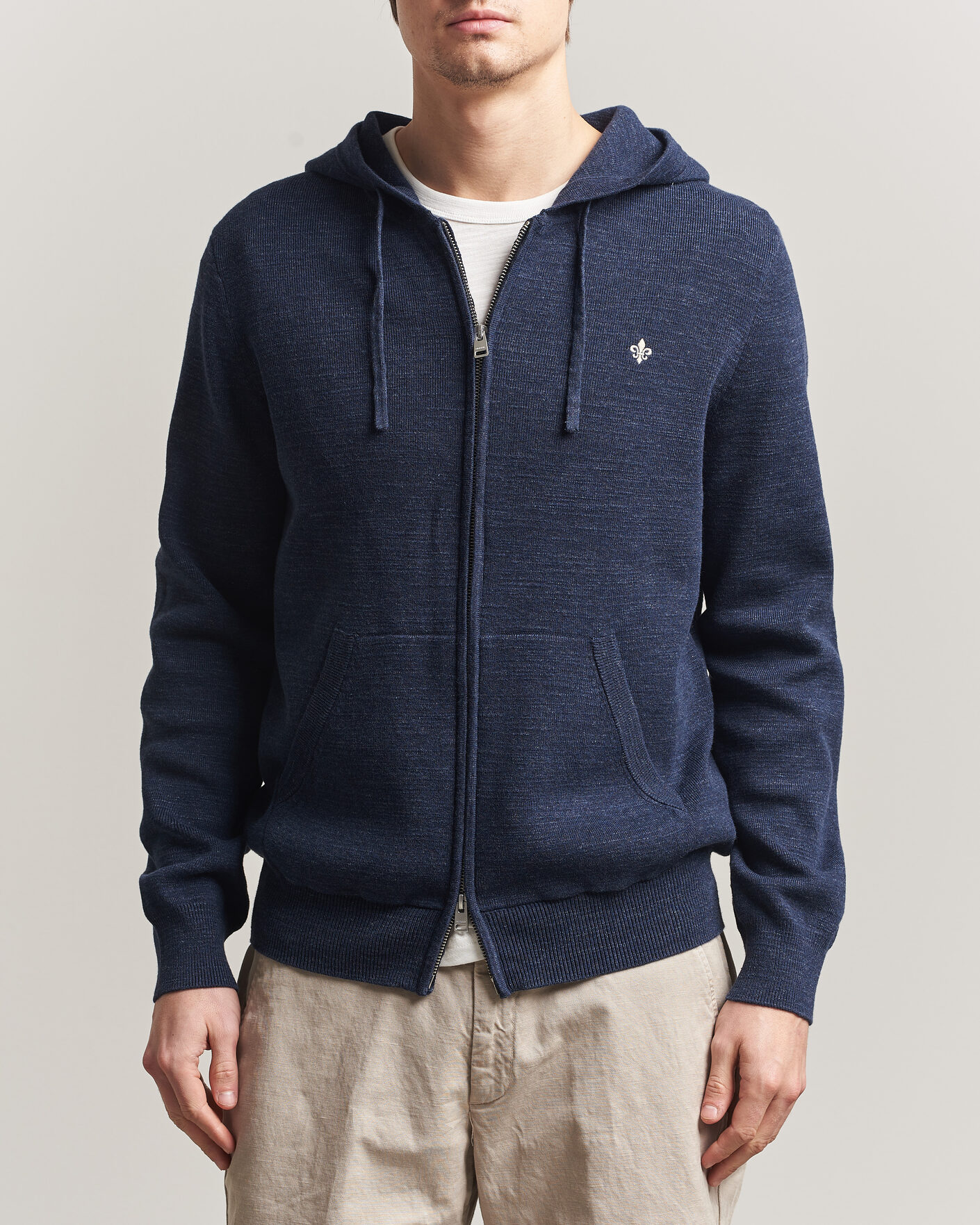 Uomini | Maglieria | Morris | Randall Full-Zip Hoodie Navy