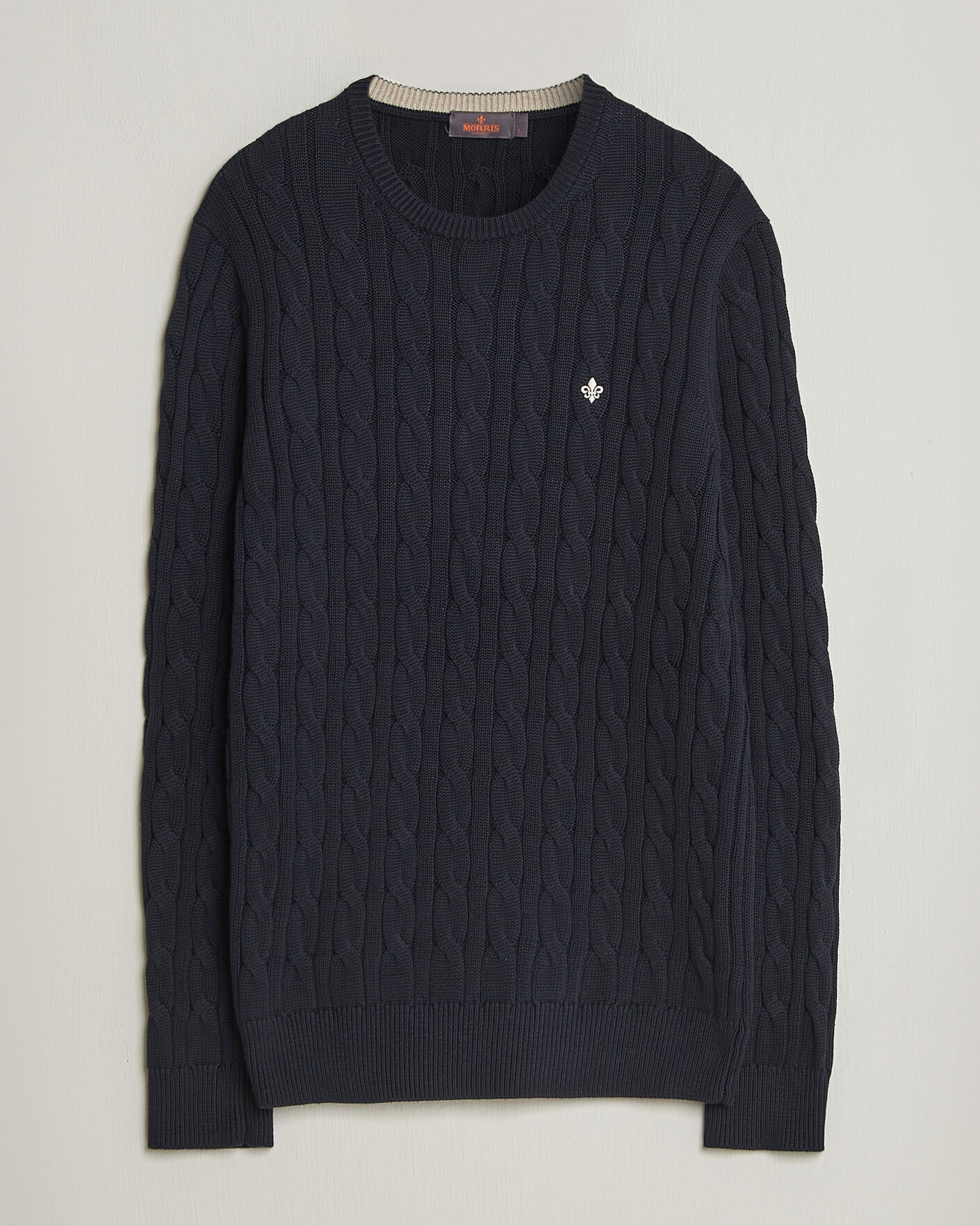Uomini | Maglieria | Morris | Ethan Cable Oneck Navy