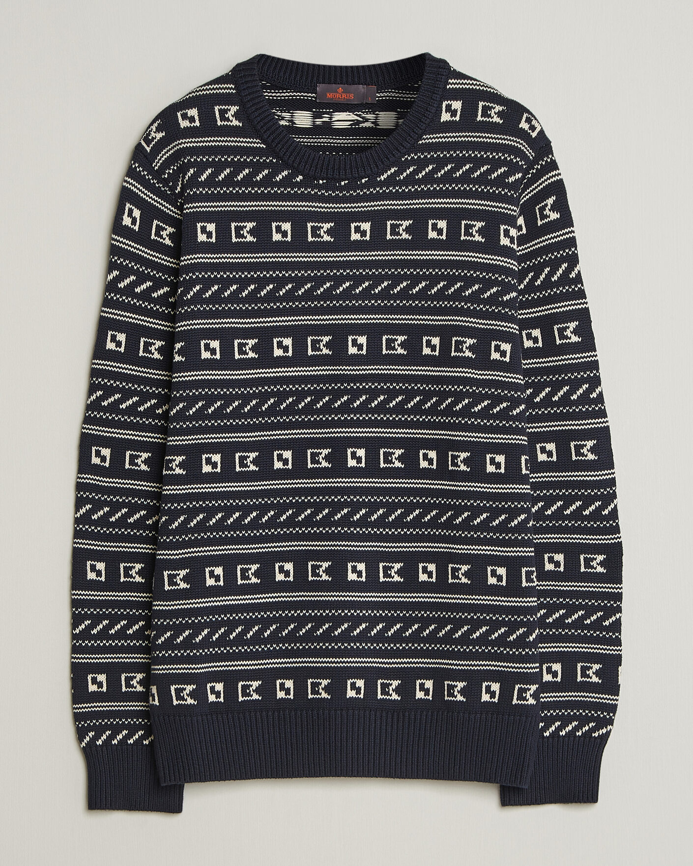 Uomini | Maglieria | Morris | Barrington Oneck Navy