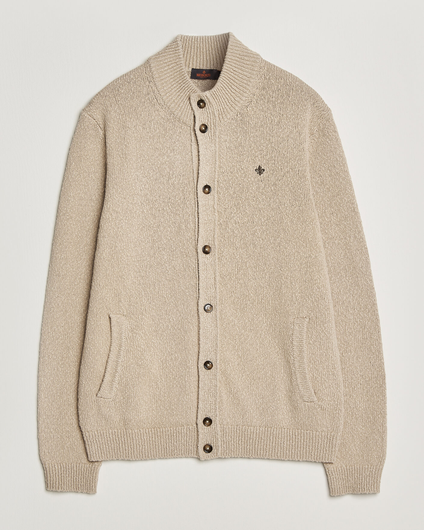 Uomini | Maglieria | Morris | Windham Button Cardigan Khaki