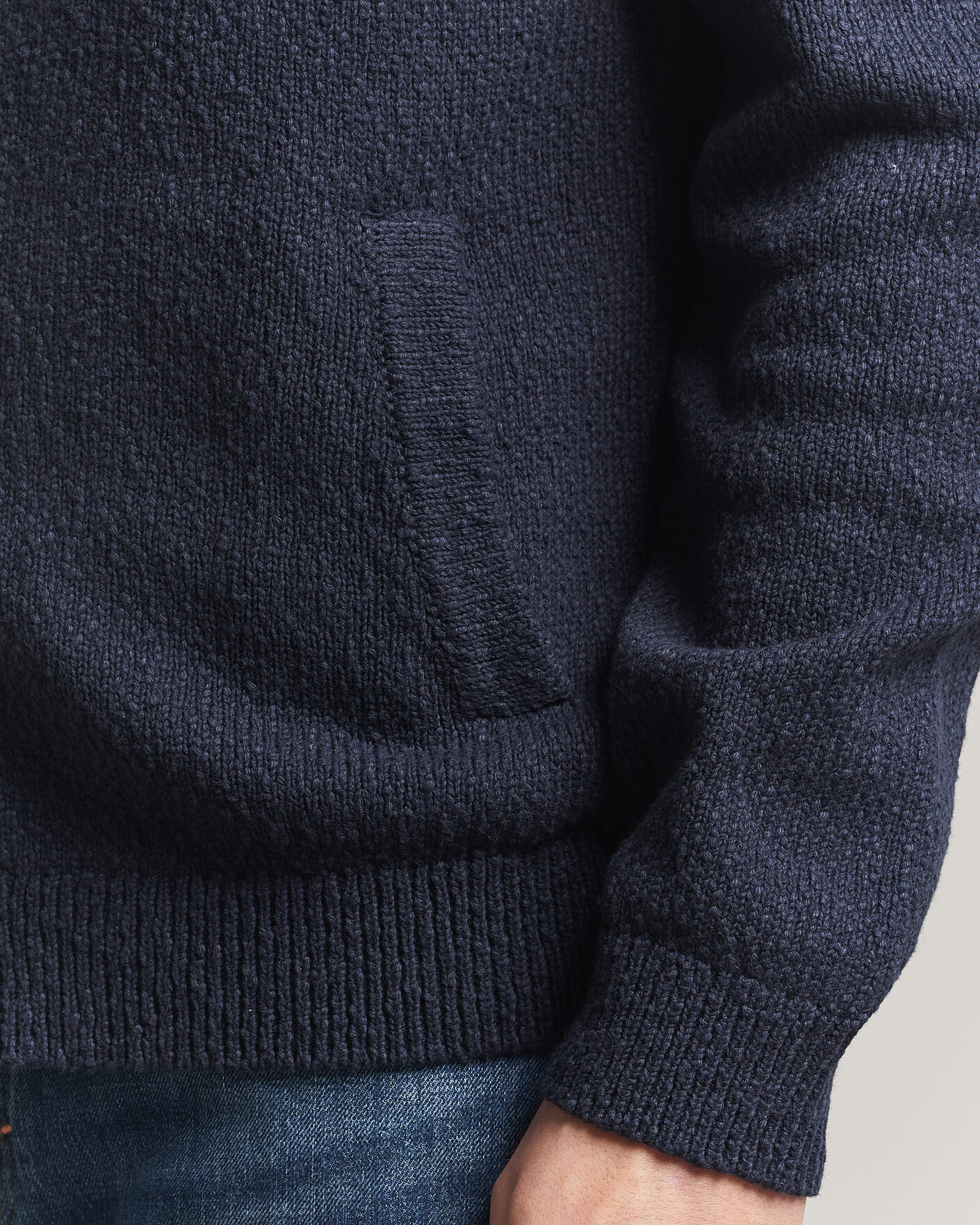 Uomini | Maglieria | Morris | Windham Button Cardigan Navy