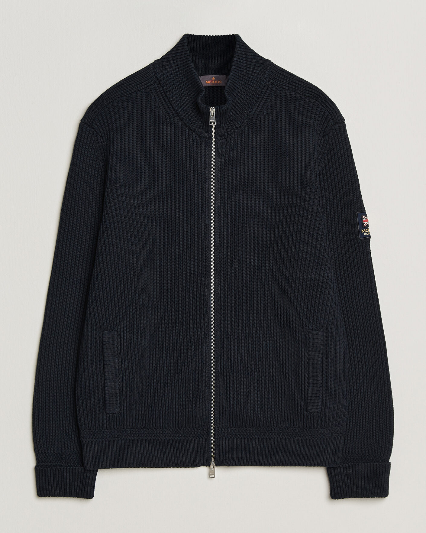 Uomini | Maglieria | Morris | Brenton Full-Zip Cardigan Navy