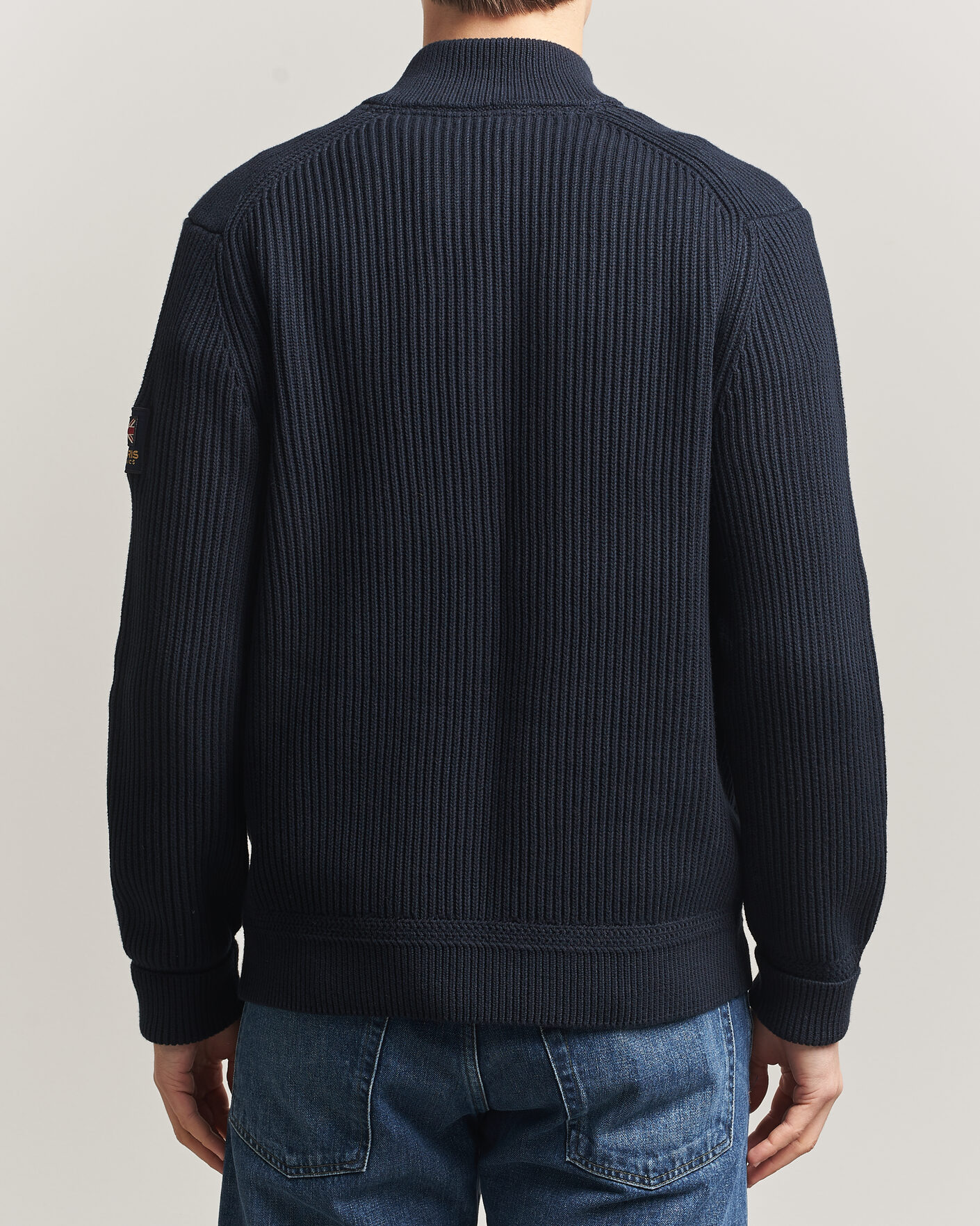 Uomini | Maglieria | Morris | Brenton Full-Zip Cardigan Navy