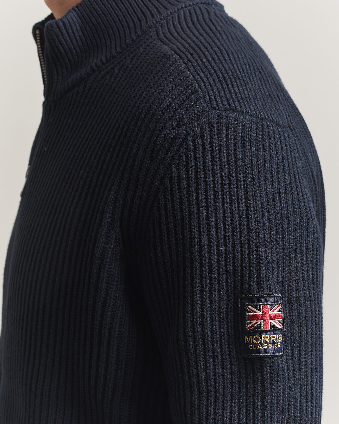 Uomini | Maglieria | Morris | Brenton Full-Zip Cardigan Navy