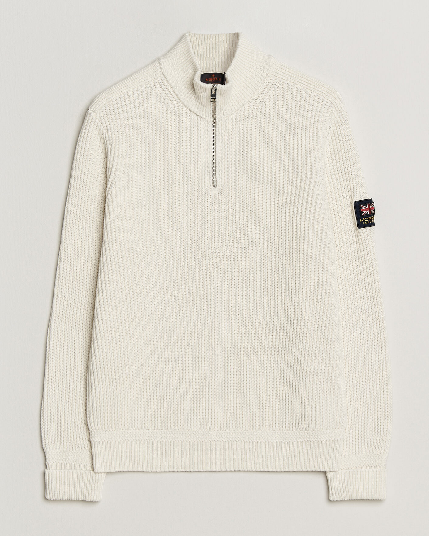 Uomini | Maglieria | Morris | Brenton Half-Zip Off White