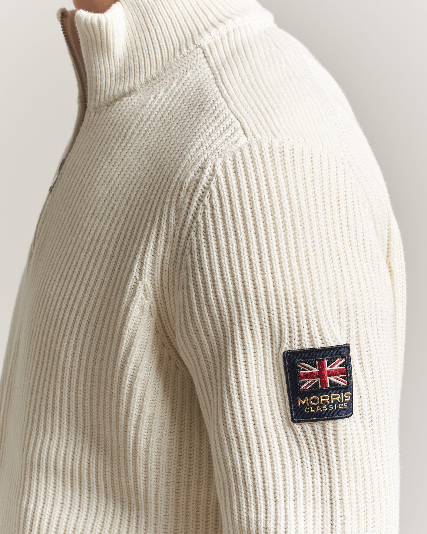 Uomini | Maglieria | Morris | Brenton Half-Zip Off White