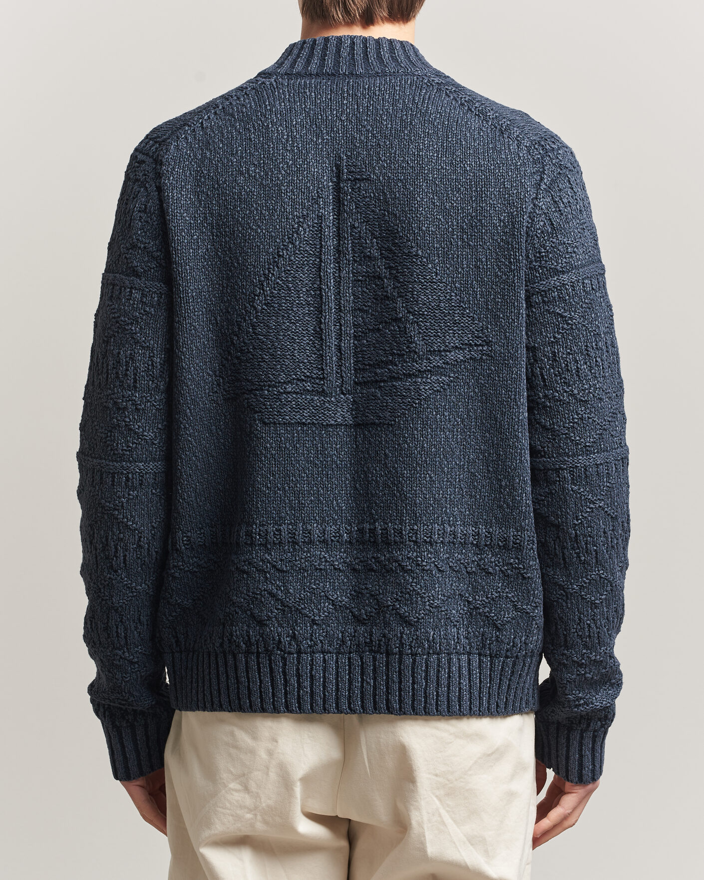 Uomini | Maglieria | Morris | Chatham Knitted Jacket Navy