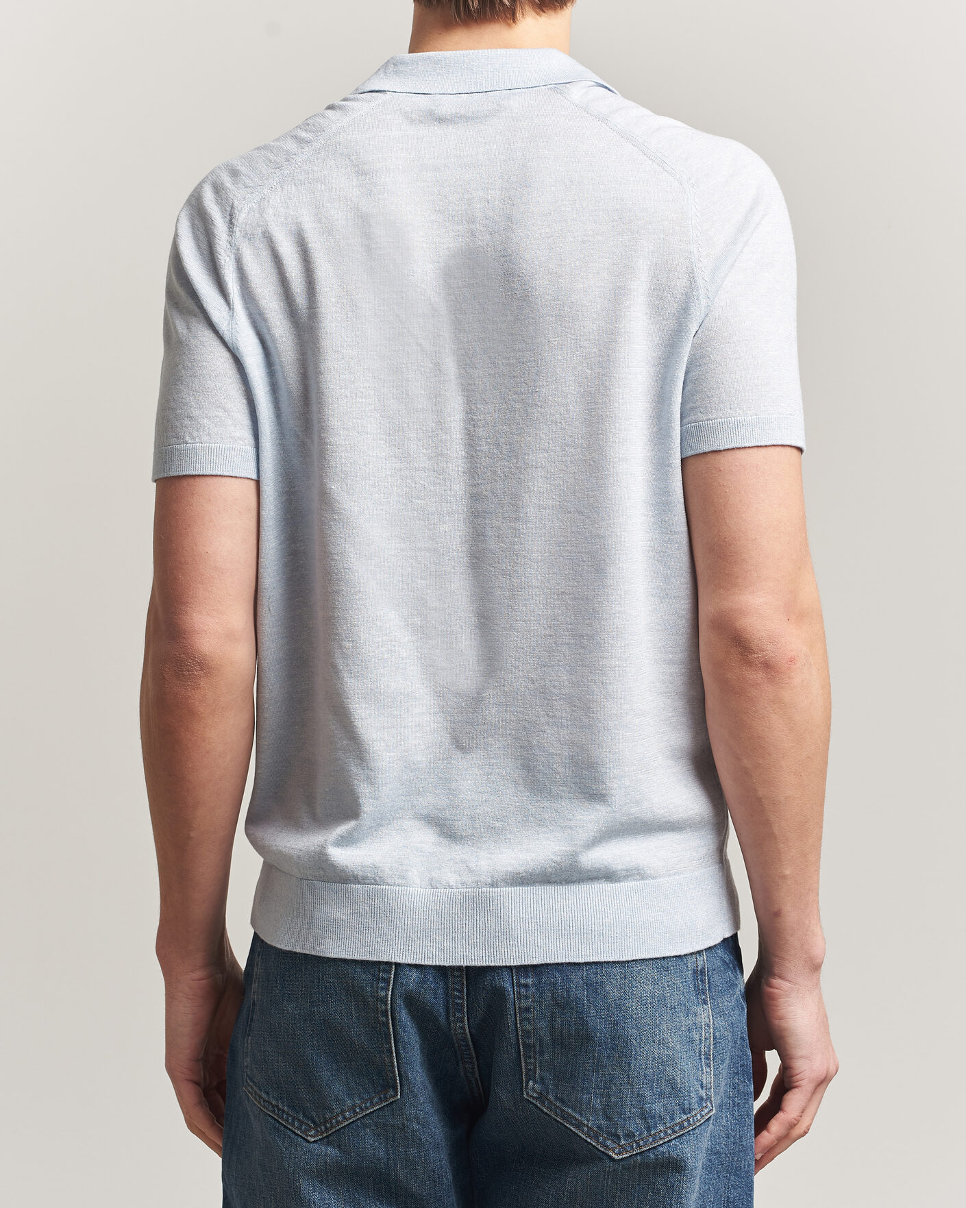 Uomini | Polo | Morris | Colin Short Sleeve Polo Shirt Light Blue
