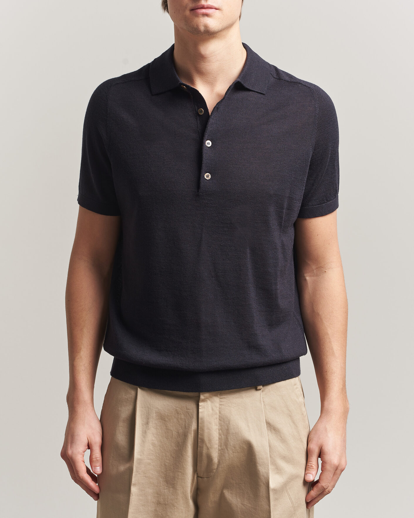 Uomini | Polo | Morris | Colin Short Sleeve Polo Shirt Navy