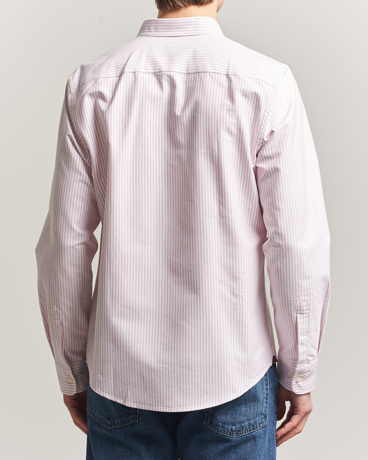 Uomini | Camicie | Morris | Douglas Striped Oxford Shirt Pink