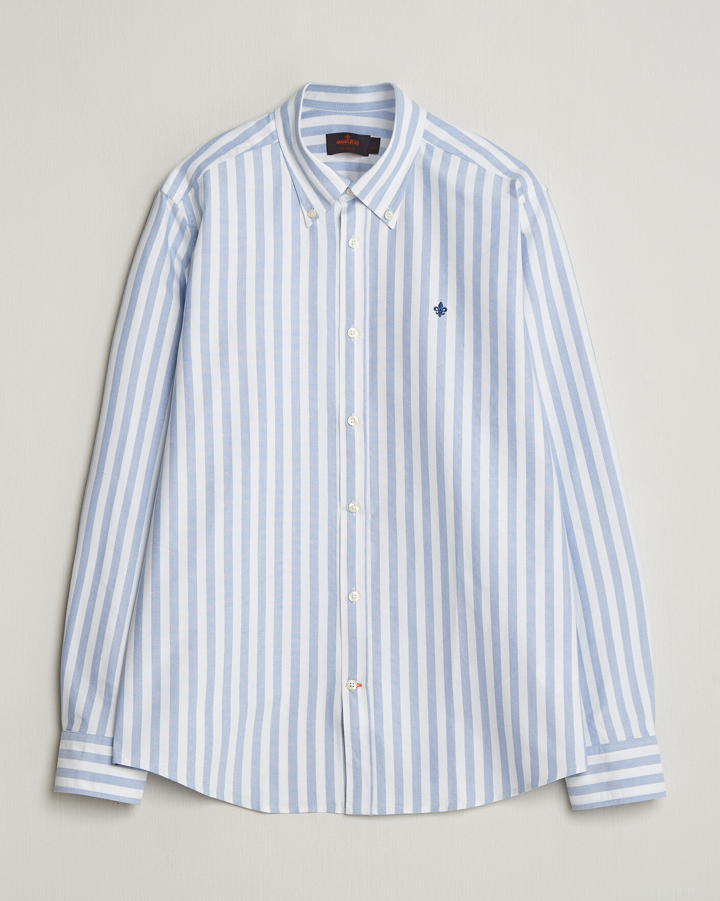 Uomini | Camicie | Morris | Douglas Striped Oxford Shirt Light Blue