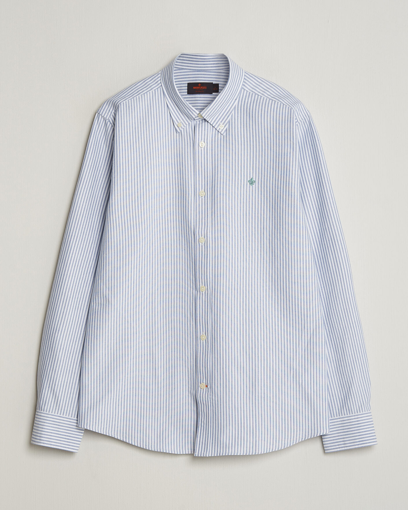 Uomini | Camicie | Morris | Douglas Striped Oxford Shirt Dark Blue