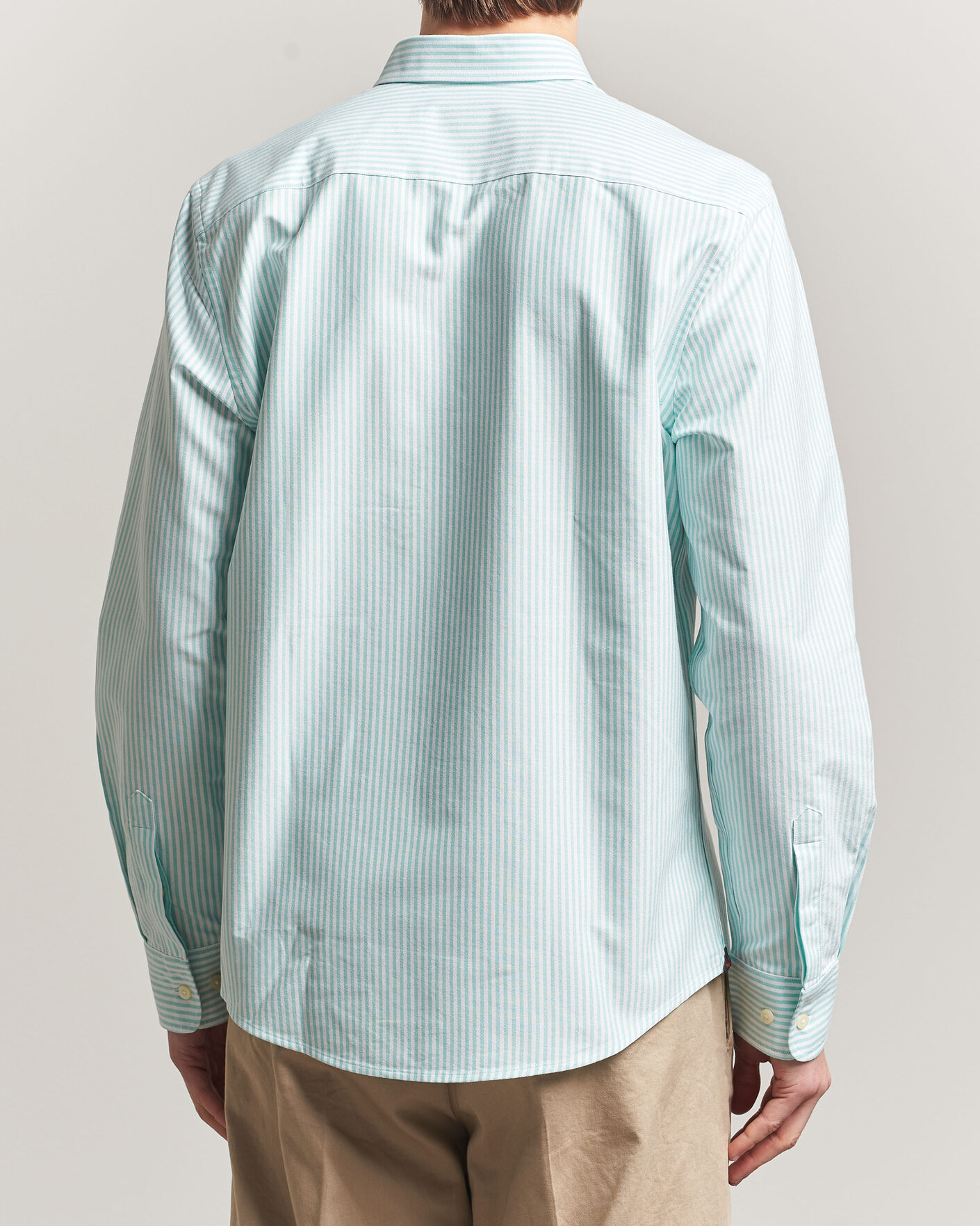 Uomini | Camicie | Morris | Douglas Striped Oxford Shirt Green