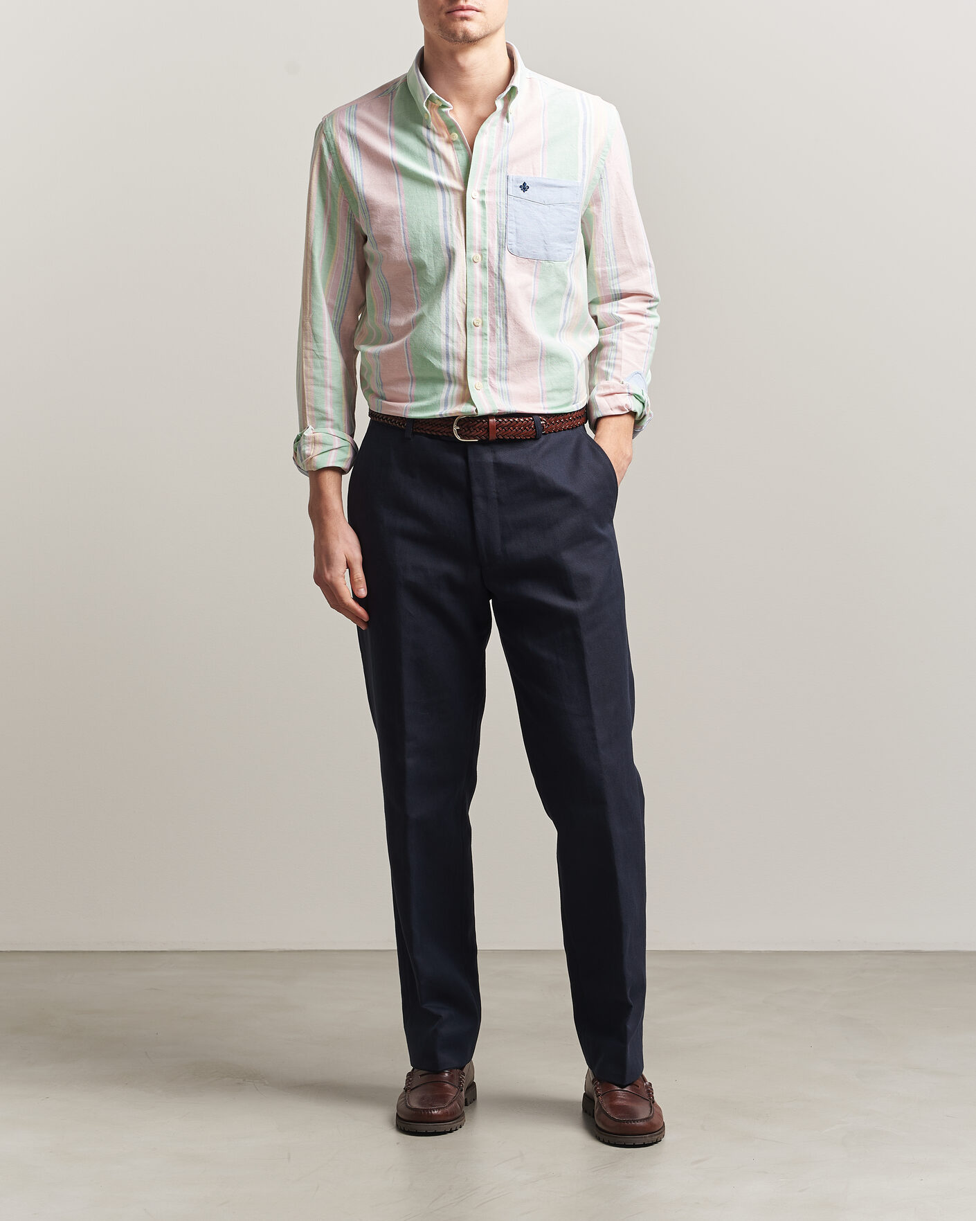 Uomini | Camicie | Morris | Happy Oxford Shirt Multi